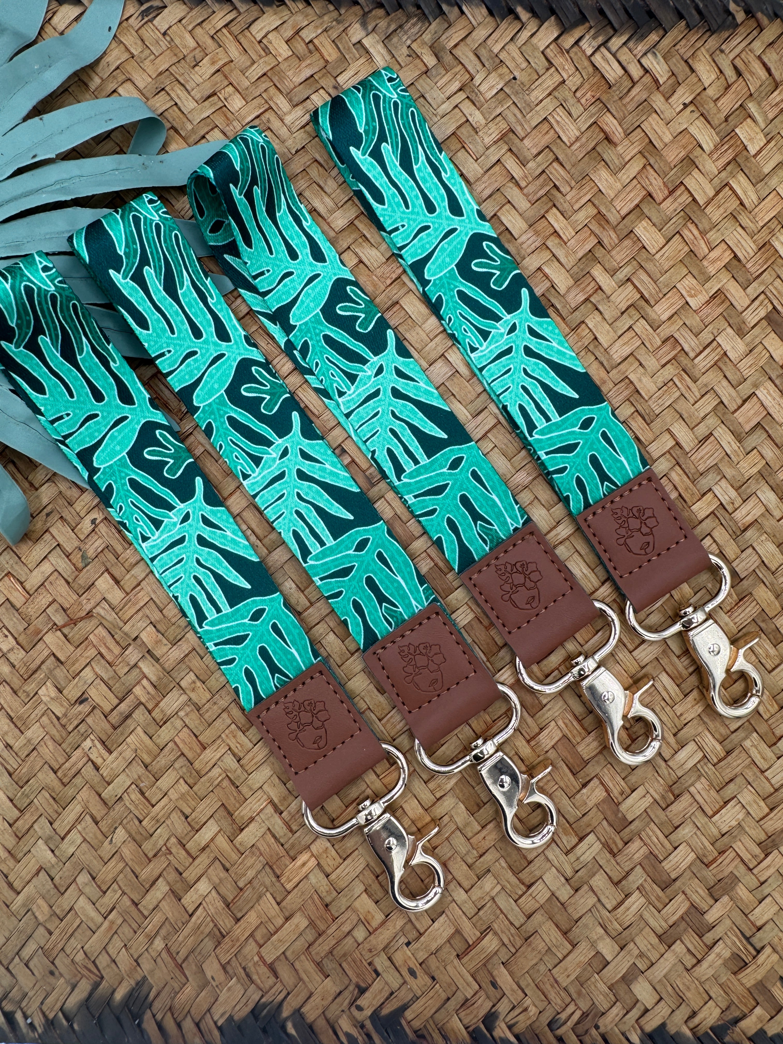 Lei’ohu Wristlet lanyard - Laua'e - LEIOHU DESIGNS