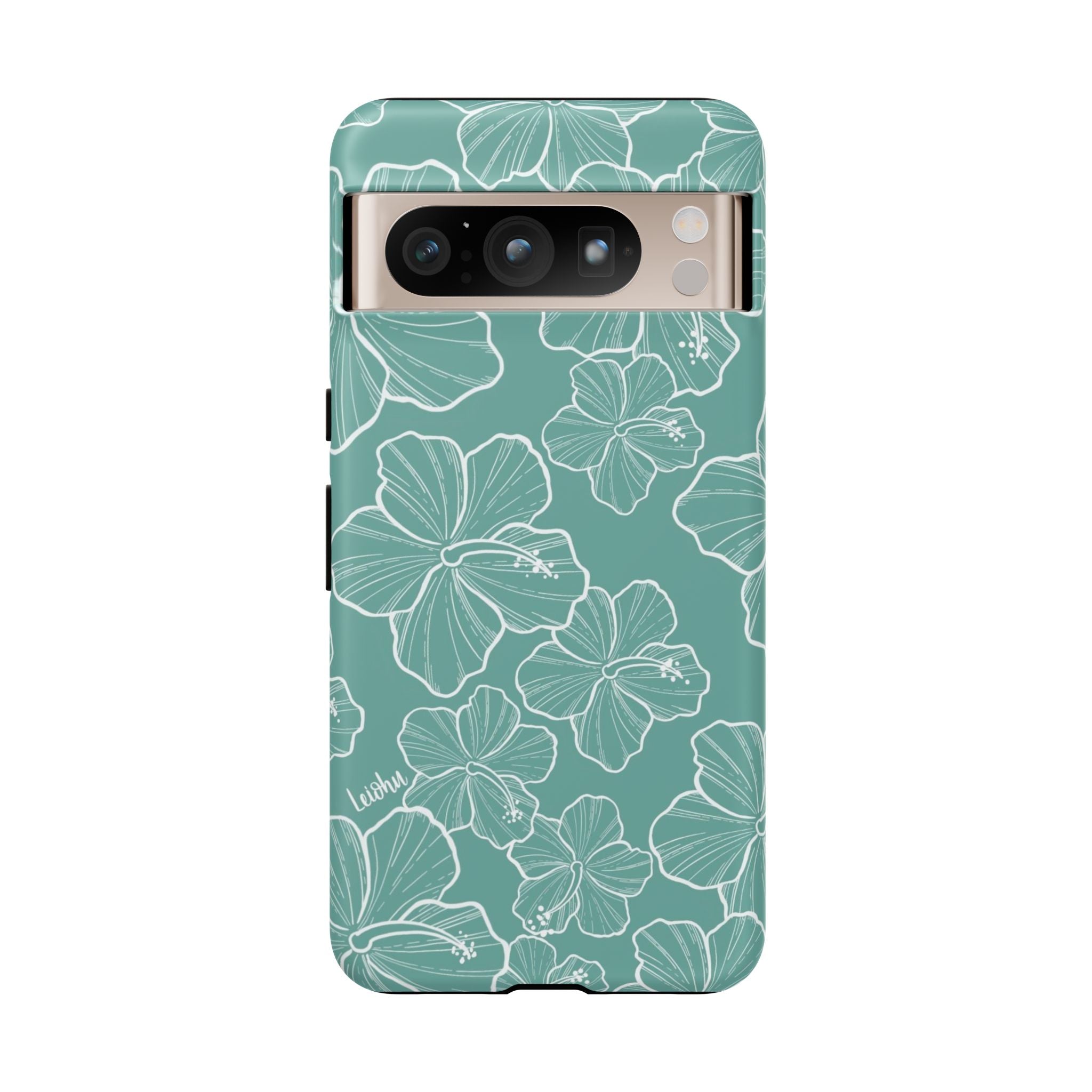 Hibiscus - Teal - Google Pixel - LEIOHU DESIGNS