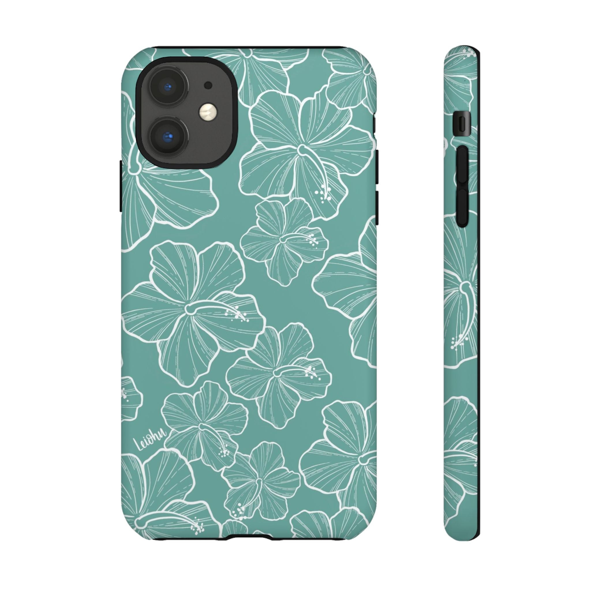 Hibiscus - Teal - LEIOHU DESIGNS