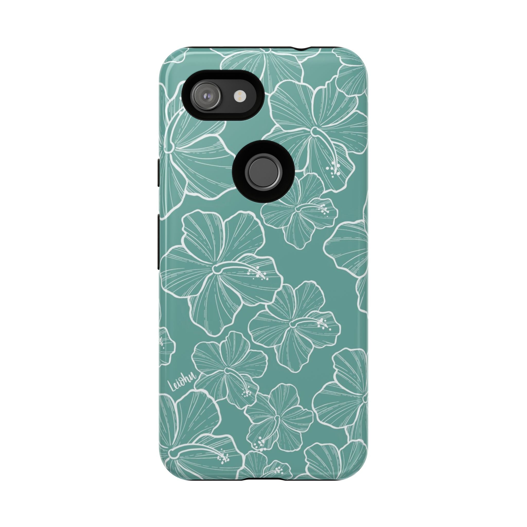 Hibiscus - Teal - Google Pixel - LEIOHU DESIGNS