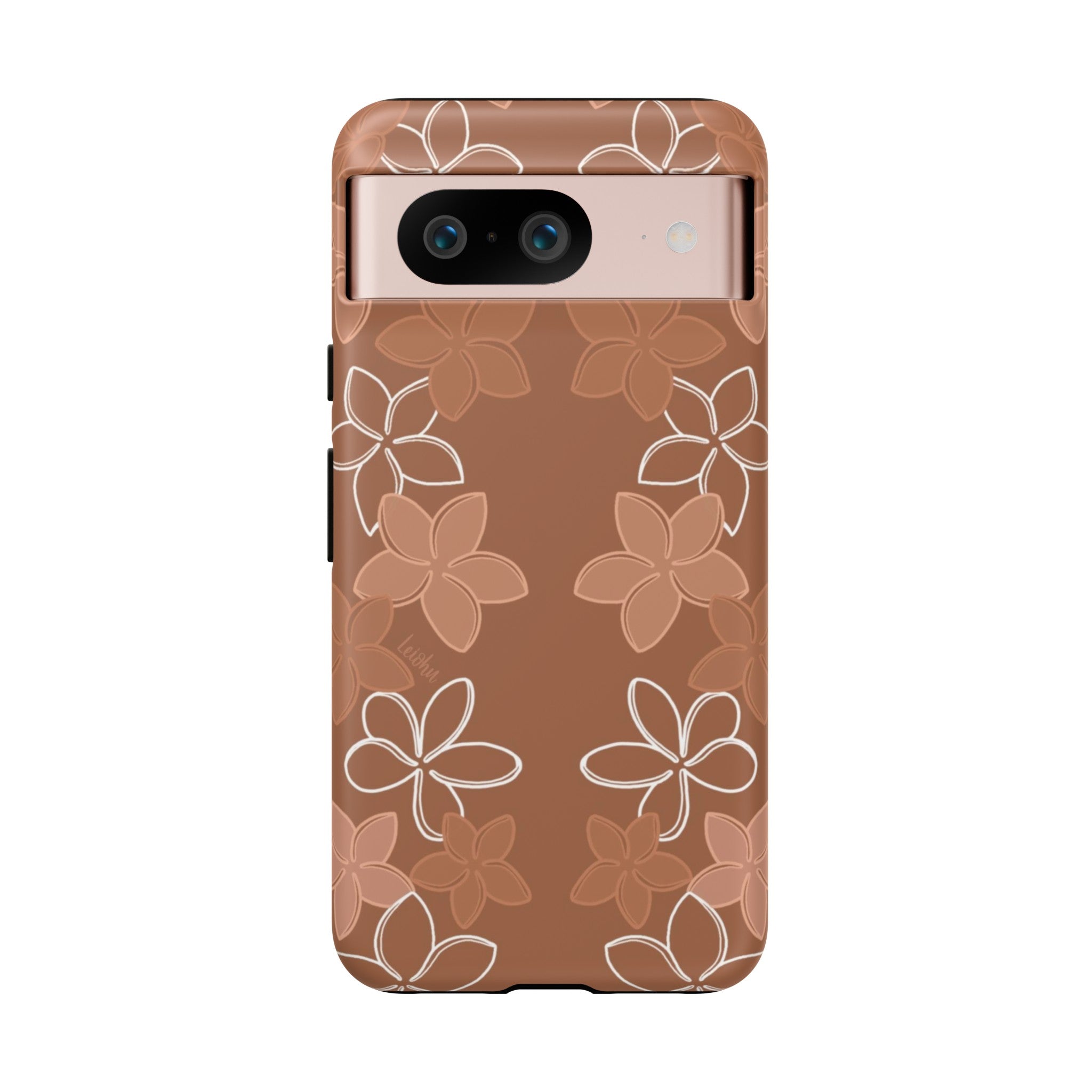 Pua Melia Lei - Mocha - Google Pixel - LEIOHU DESIGNS
