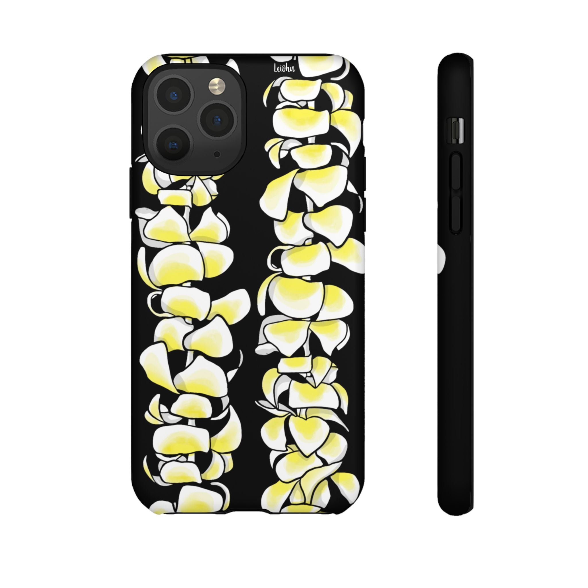 Plumeria Lei - Black - LEIOHU DESIGNS