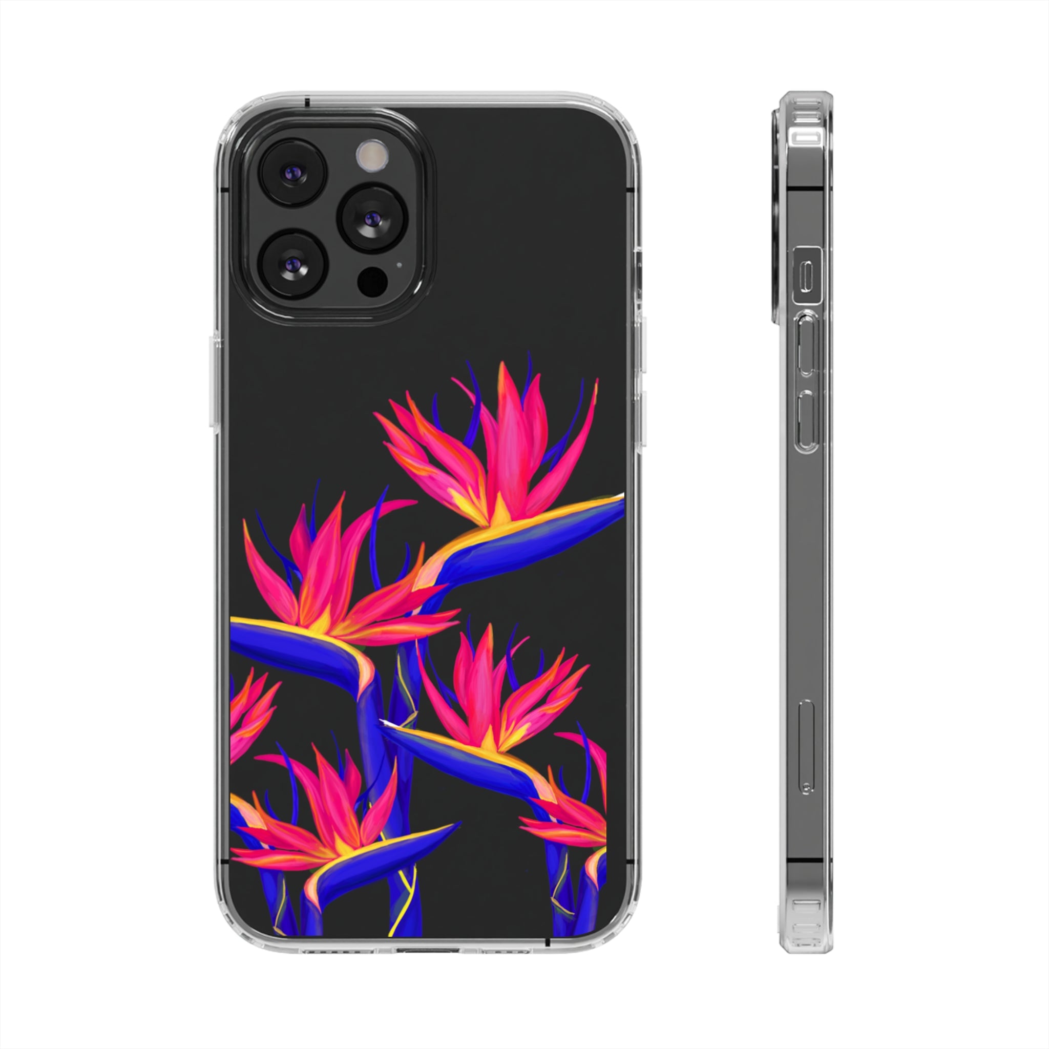 Pua Manu - Neon - Clear Case - LEIOHU DESIGNS