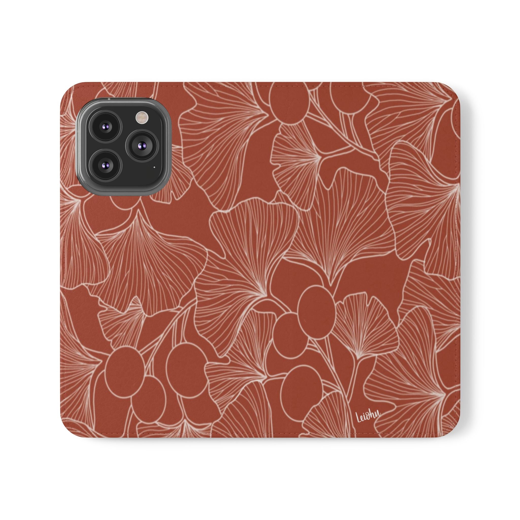 Gingko Rust - Folio case - LEIOHU DESIGNS