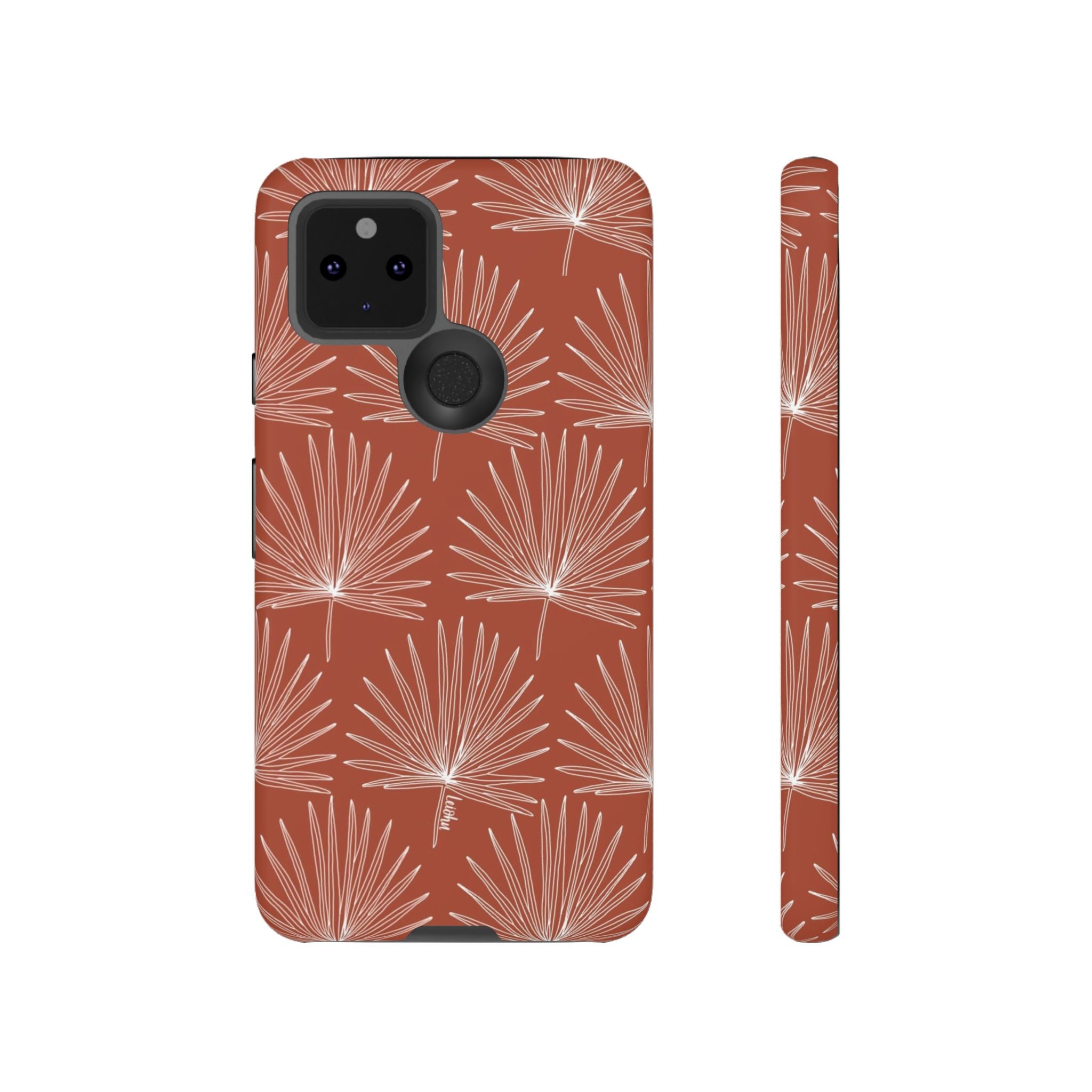 Fan Palm - Rust - Google Pixel - LEIOHU DESIGNS