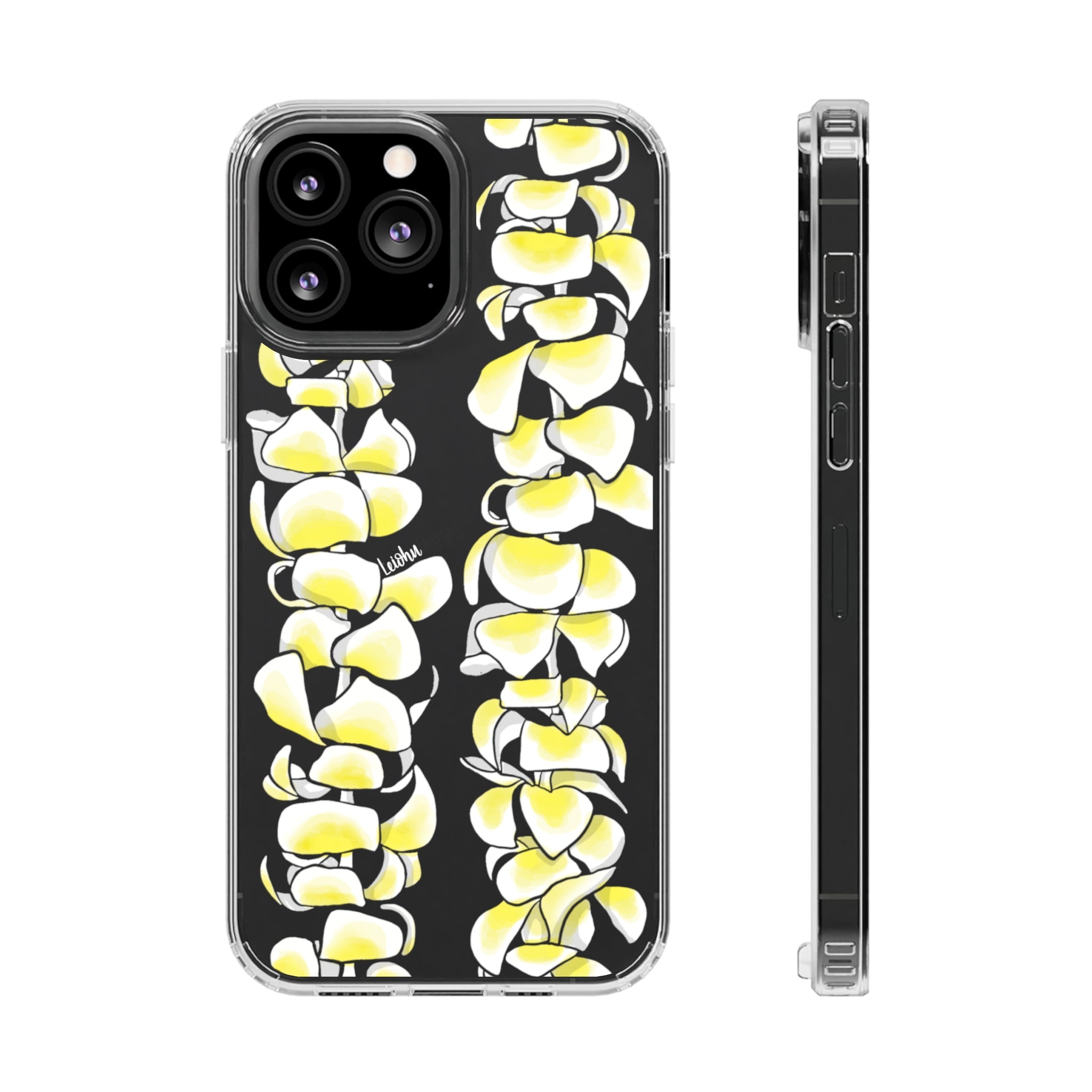 Plumeria Lei - Clear Case - LEIOHU DESIGNS