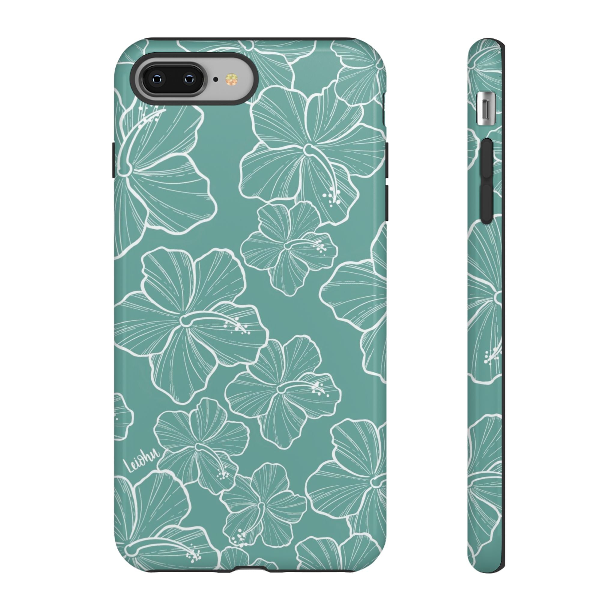 Hibiscus - Teal - LEIOHU DESIGNS