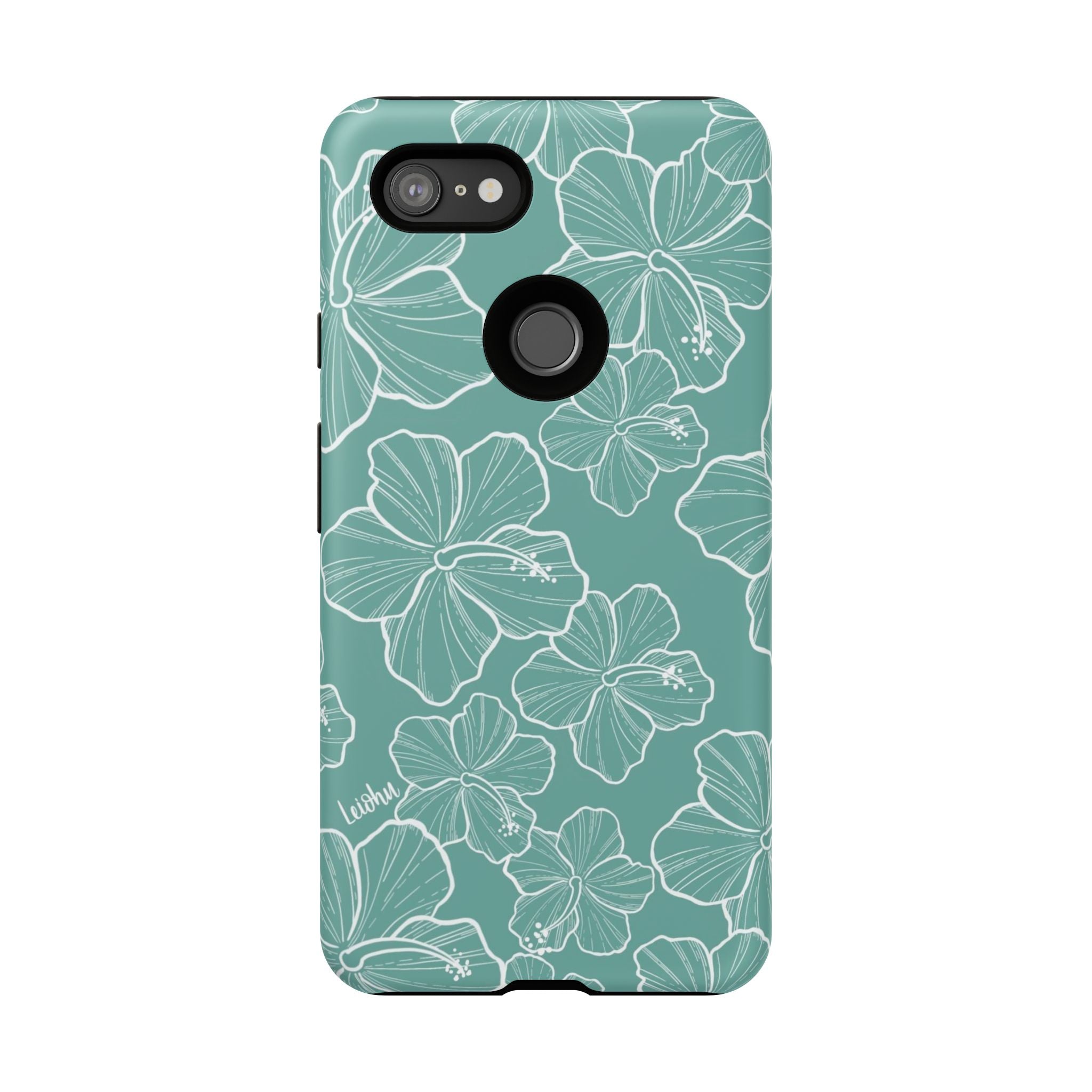 Hibiscus - Teal - Google Pixel - LEIOHU DESIGNS
