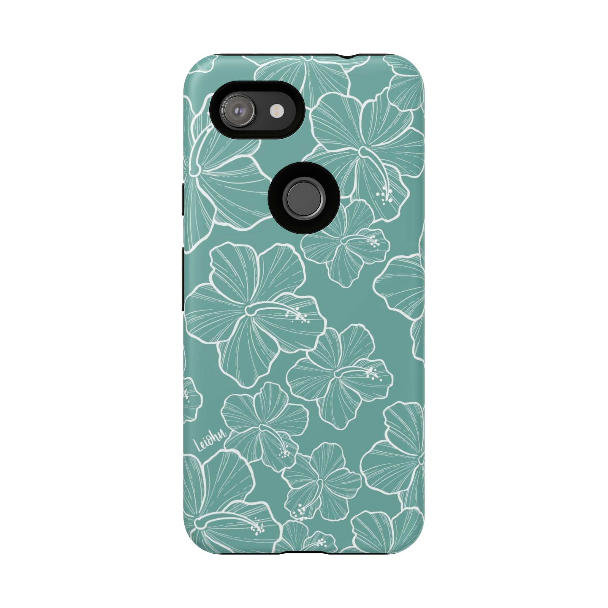 Hibiscus - Teal - Google Pixel - LEIOHU DESIGNS