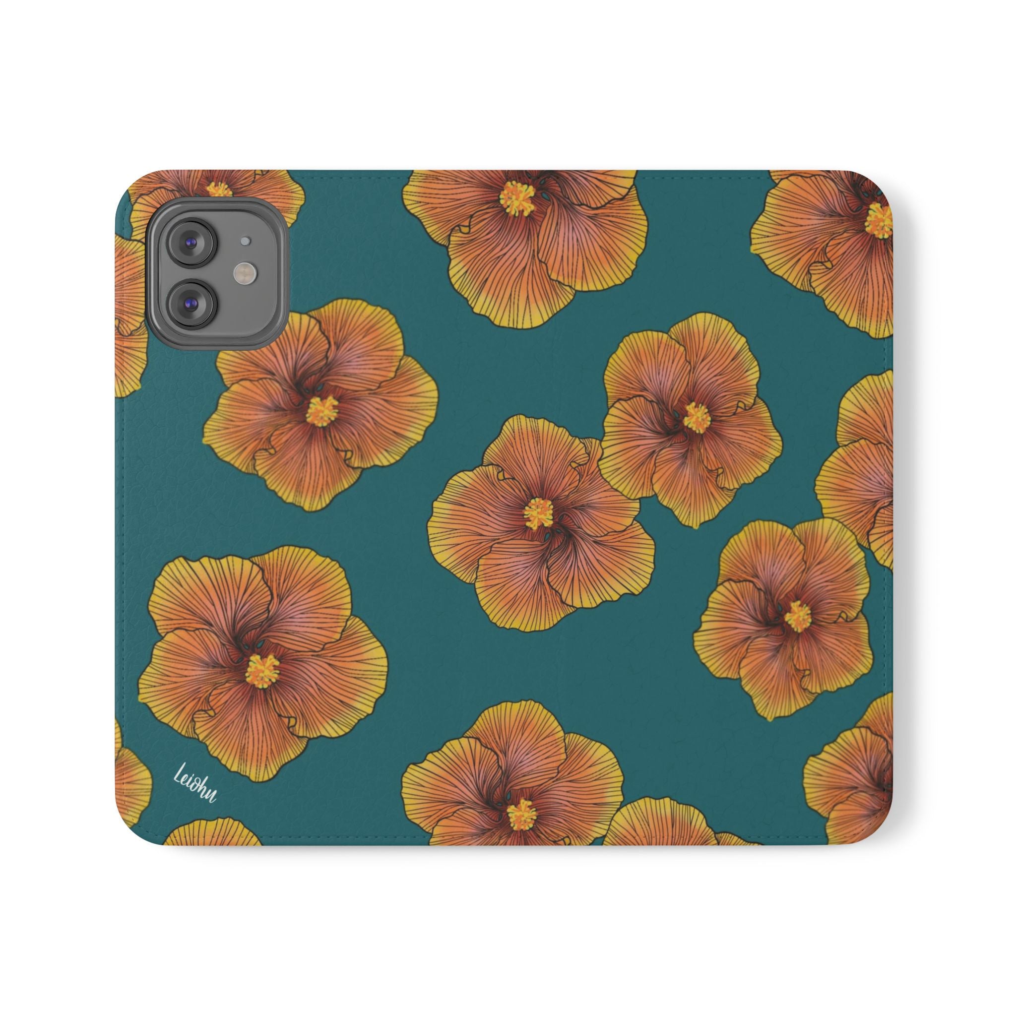 Sunrise Hibiscus - Folio case - LEIOHU DESIGNS
