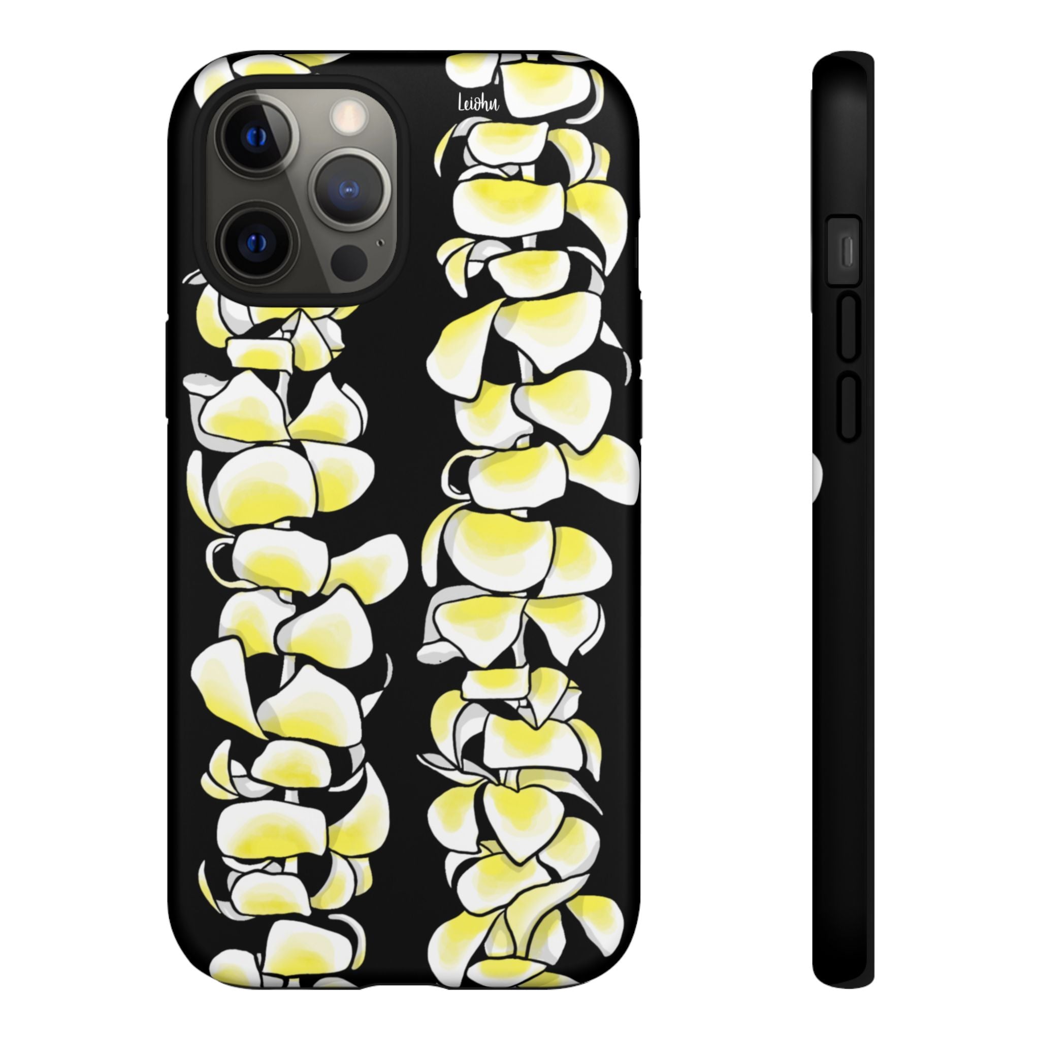 Plumeria Lei - Black - LEIOHU DESIGNS