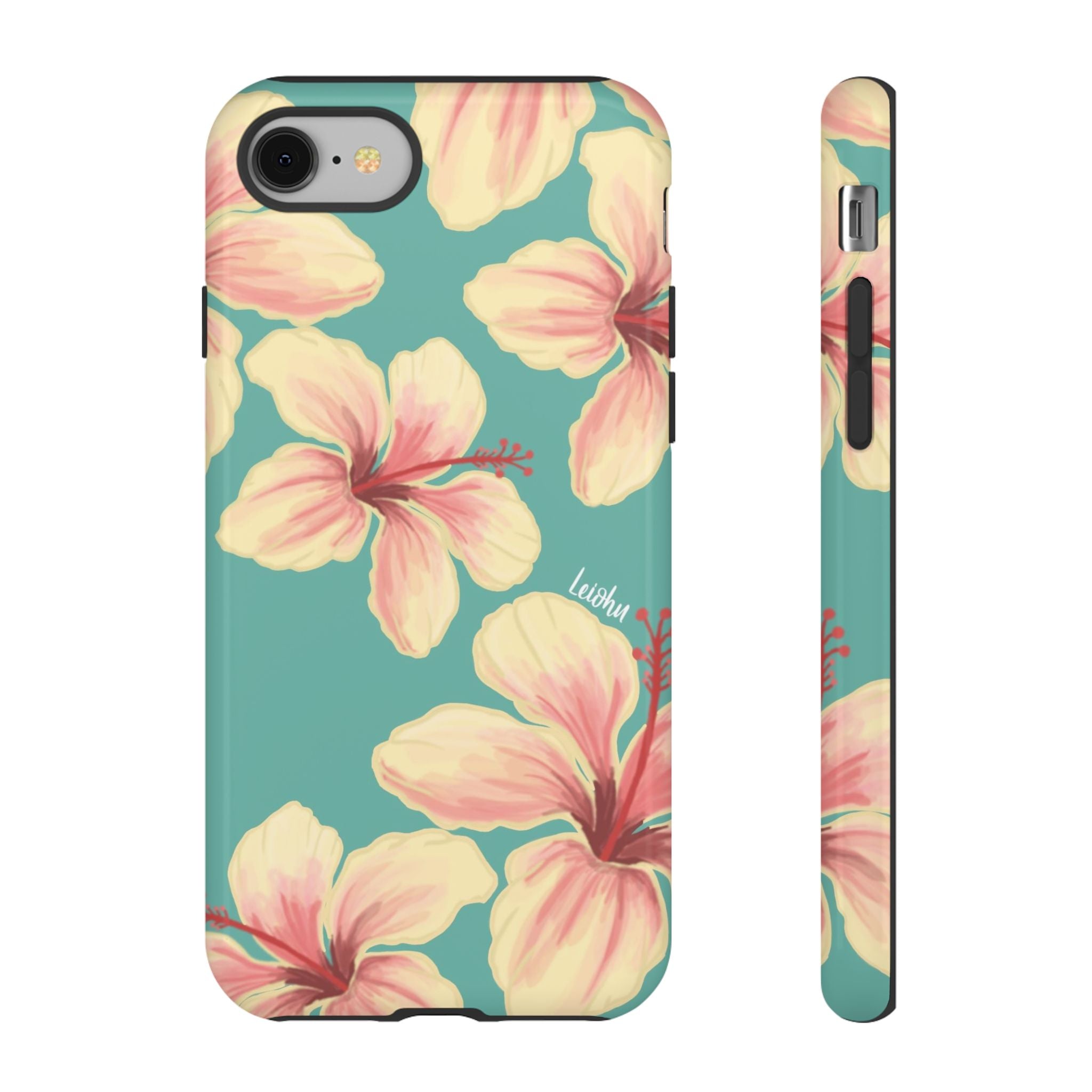 Hibiscus - Teal - LEIOHU DESIGNS