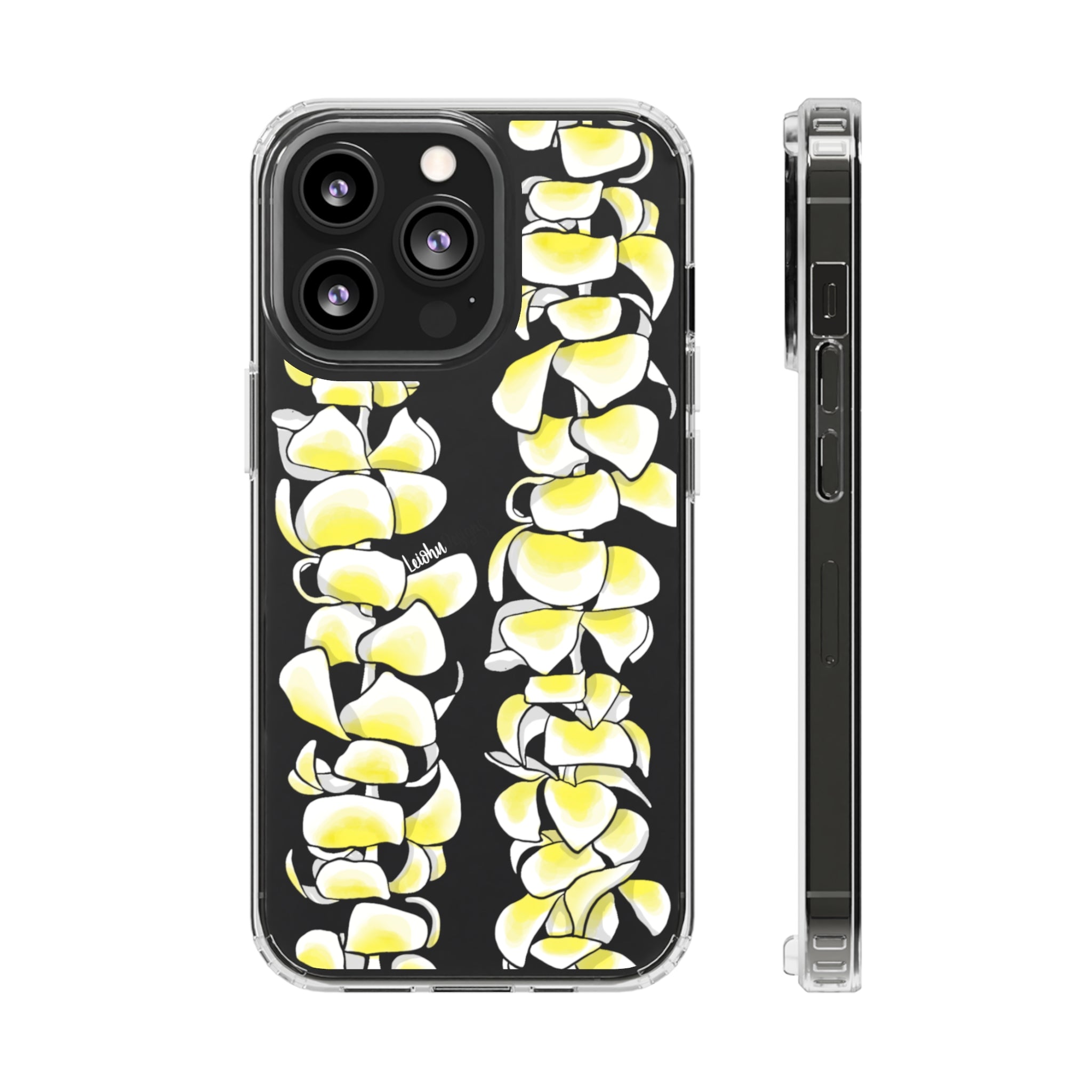 Plumeria Lei - Clear Case - LEIOHU DESIGNS
