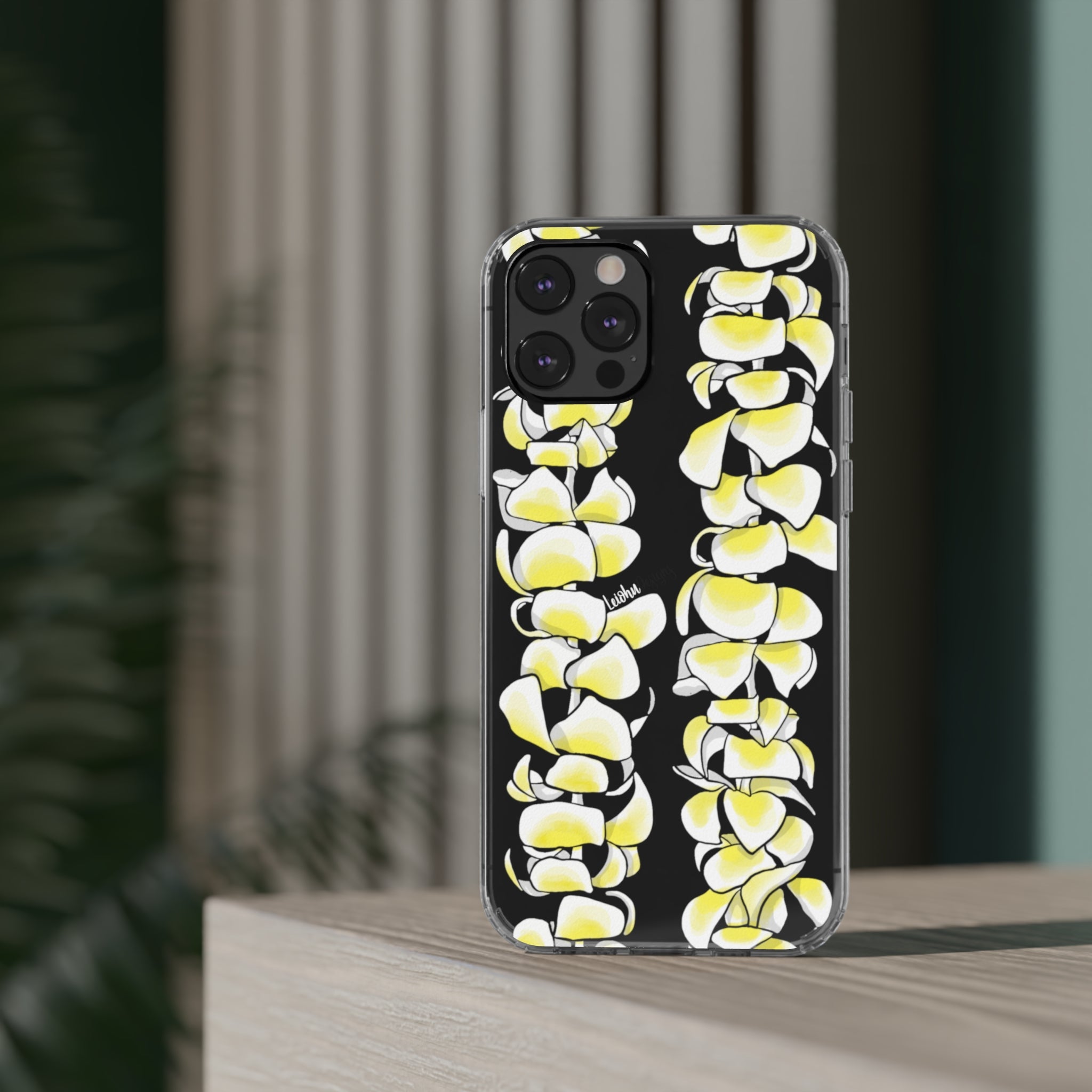 Plumeria Lei - Clear Case - LEIOHU DESIGNS