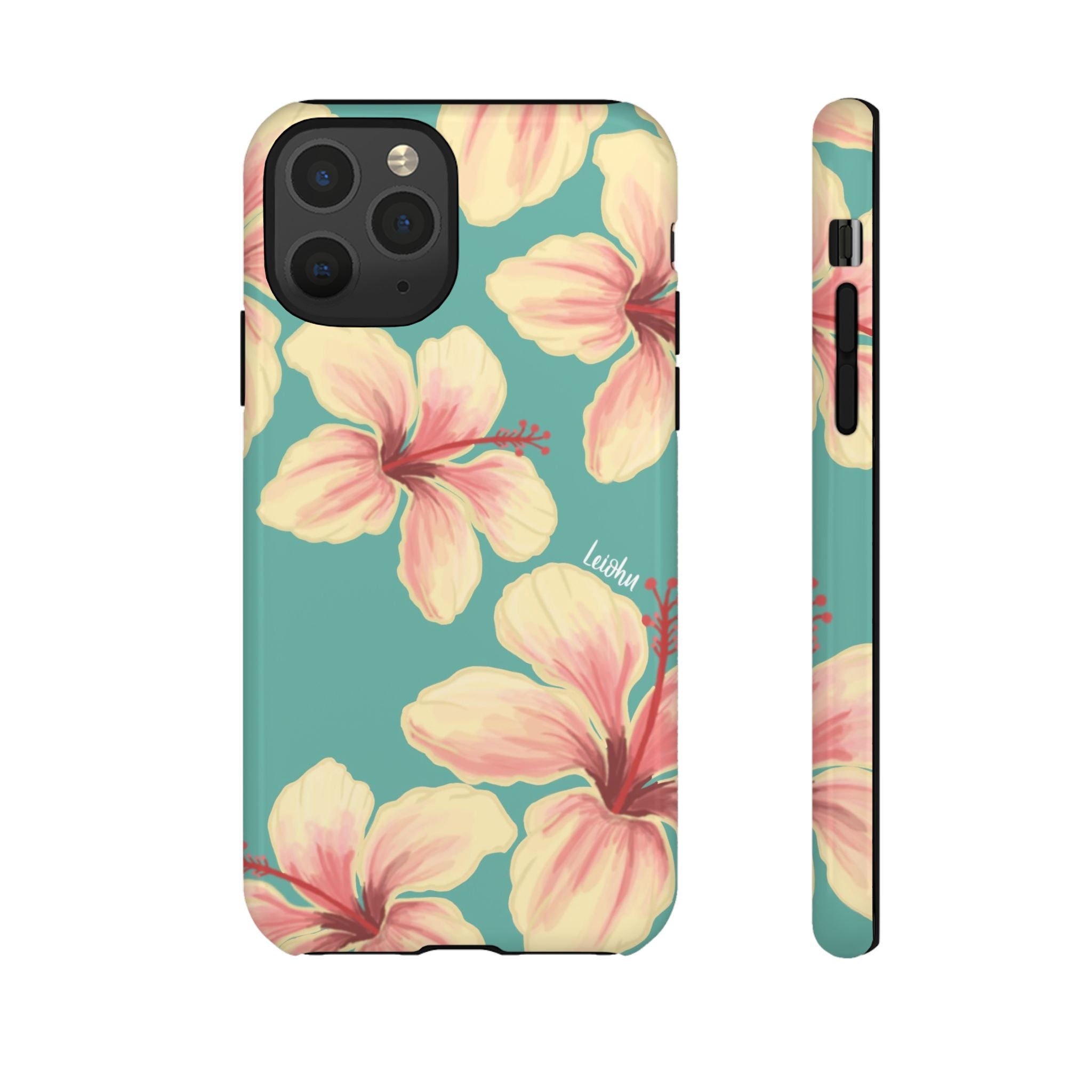 Hibiscus - Teal - LEIOHU DESIGNS