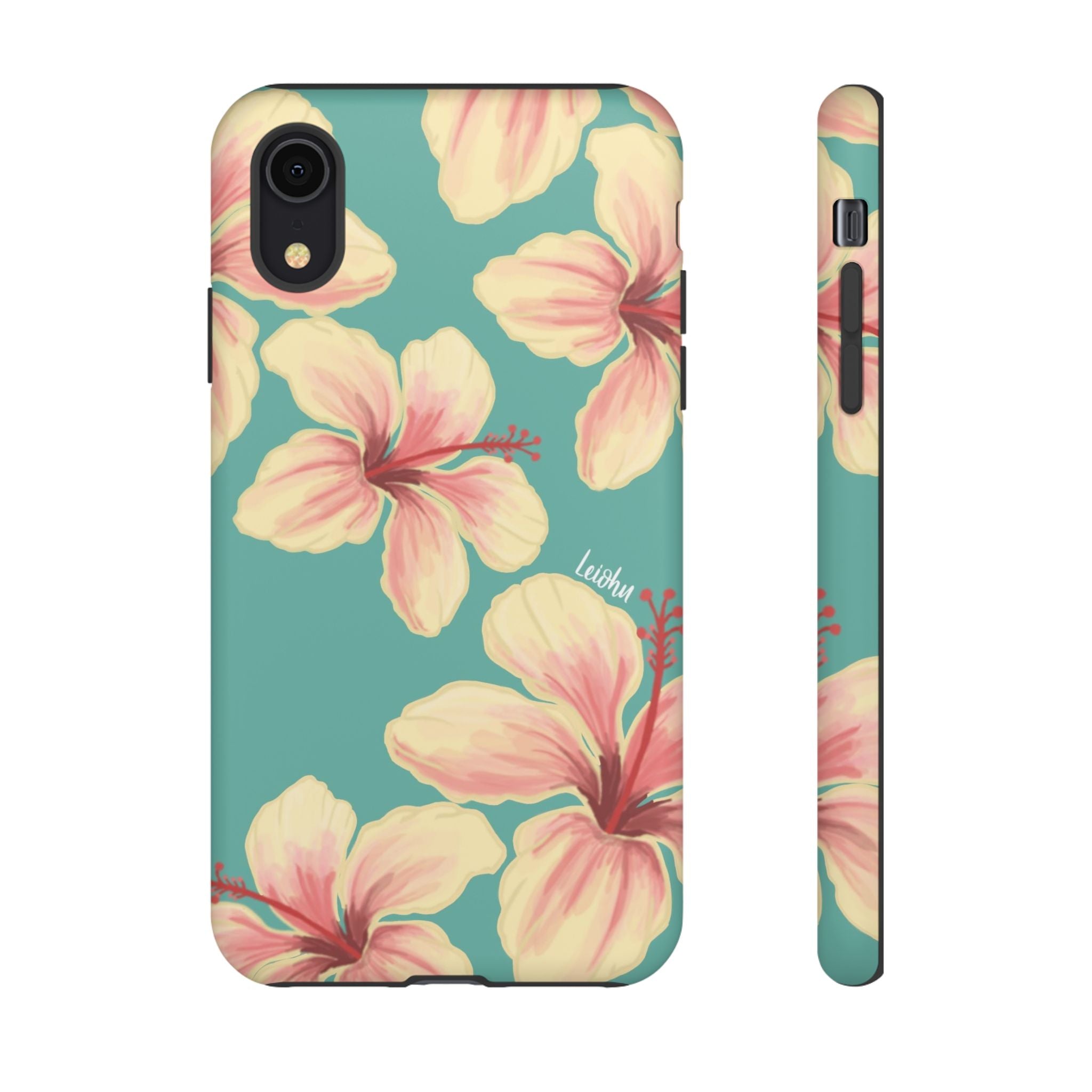 Hibiscus - Teal - LEIOHU DESIGNS