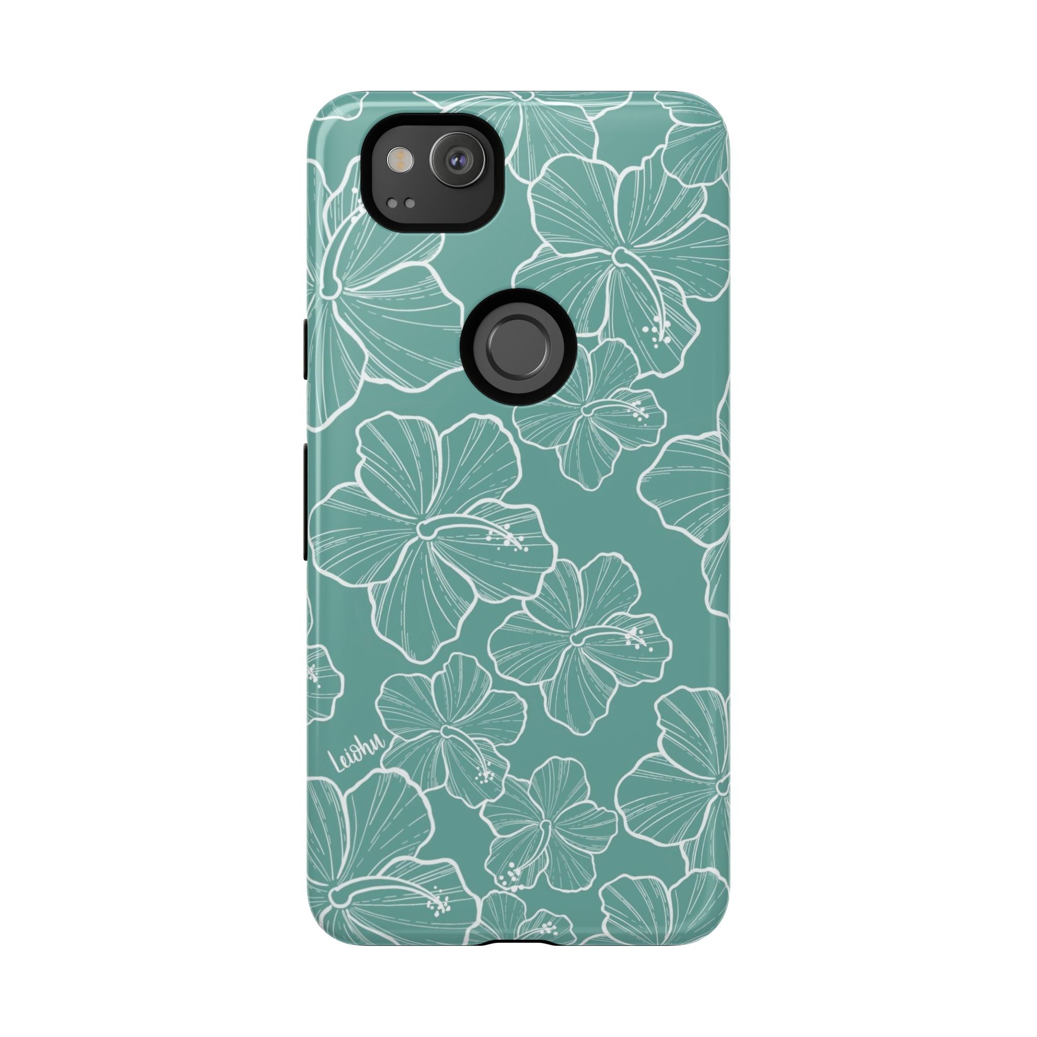 Hibiscus - Teal - Google Pixel - LEIOHU DESIGNS
