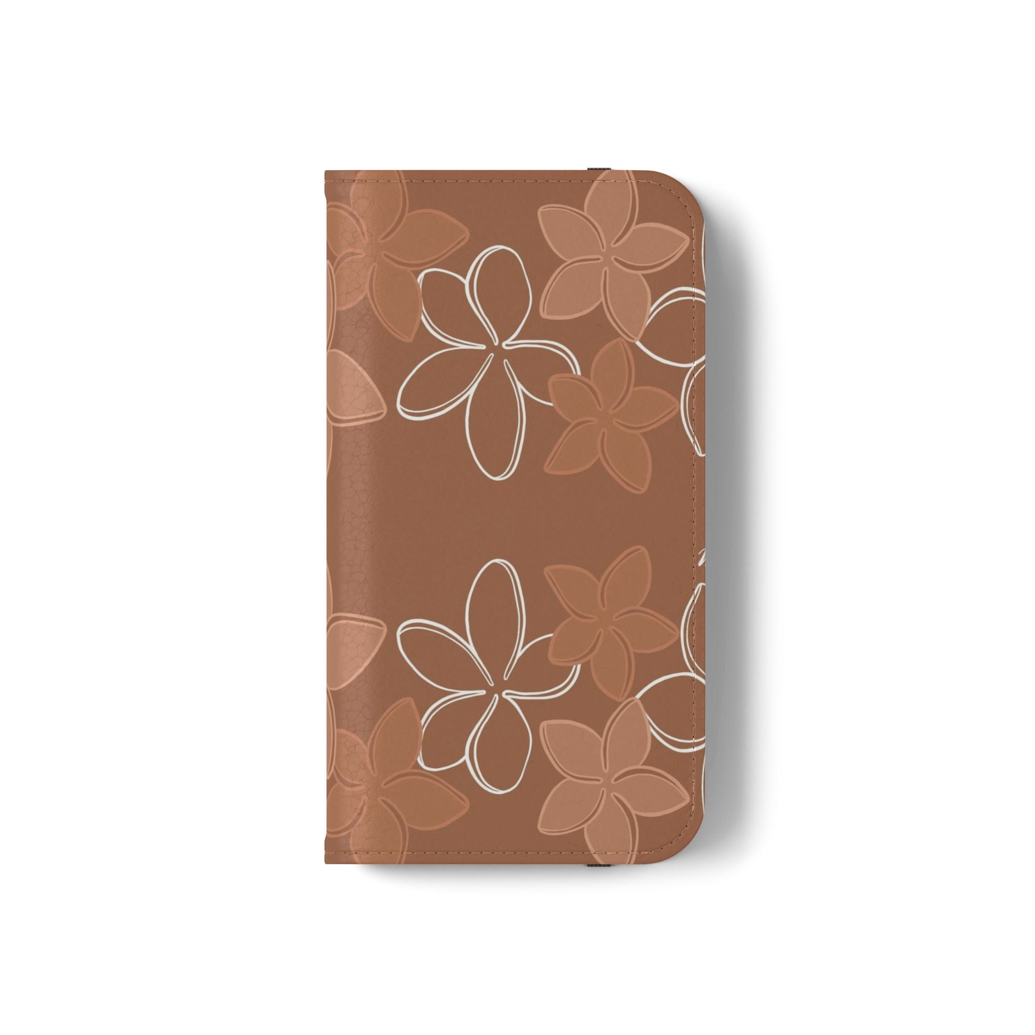 Pua Melia Lei - Mocha - Folio Case - LEIOHU DESIGNS