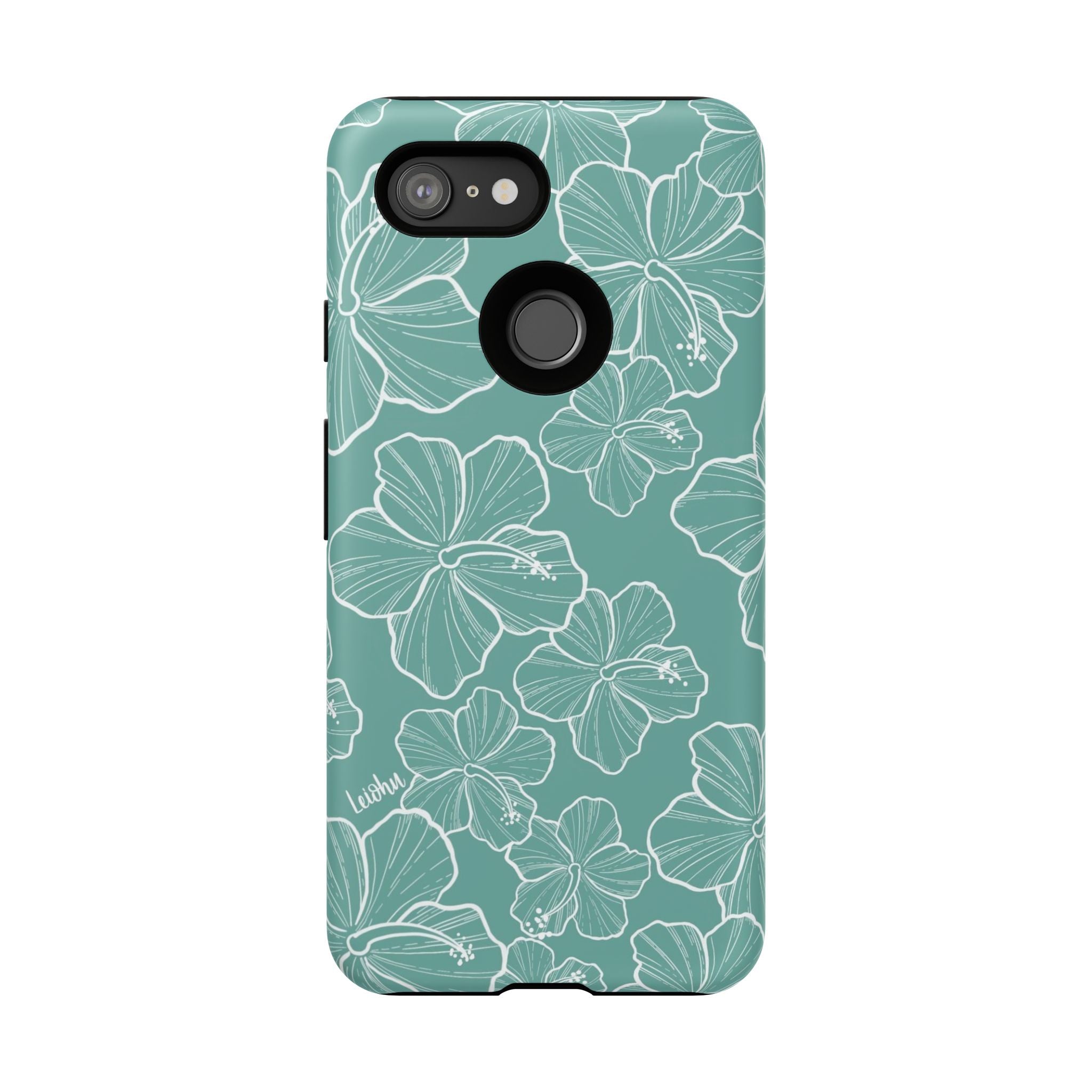 Hibiscus - Teal - Google Pixel - LEIOHU DESIGNS
