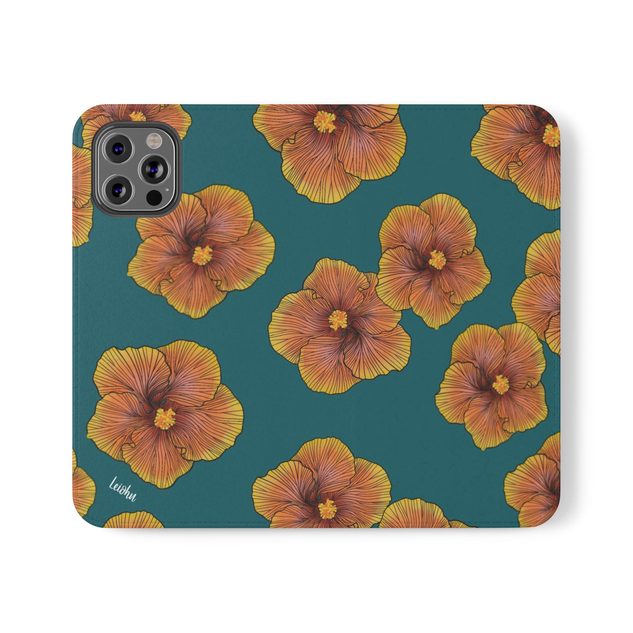 Sunrise Hibiscus - Folio case - LEIOHU DESIGNS