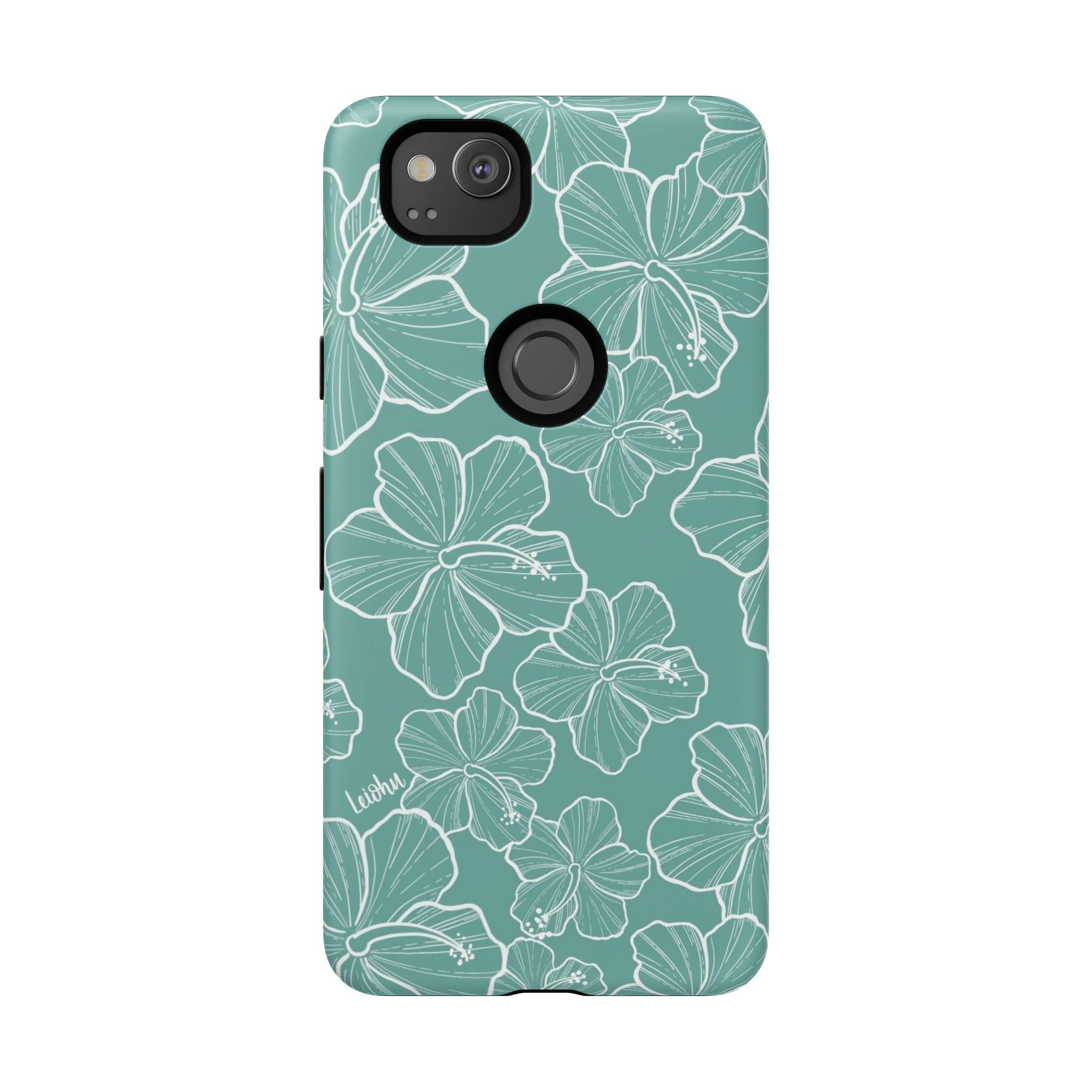 Hibiscus - Teal - Google Pixel - LEIOHU DESIGNS