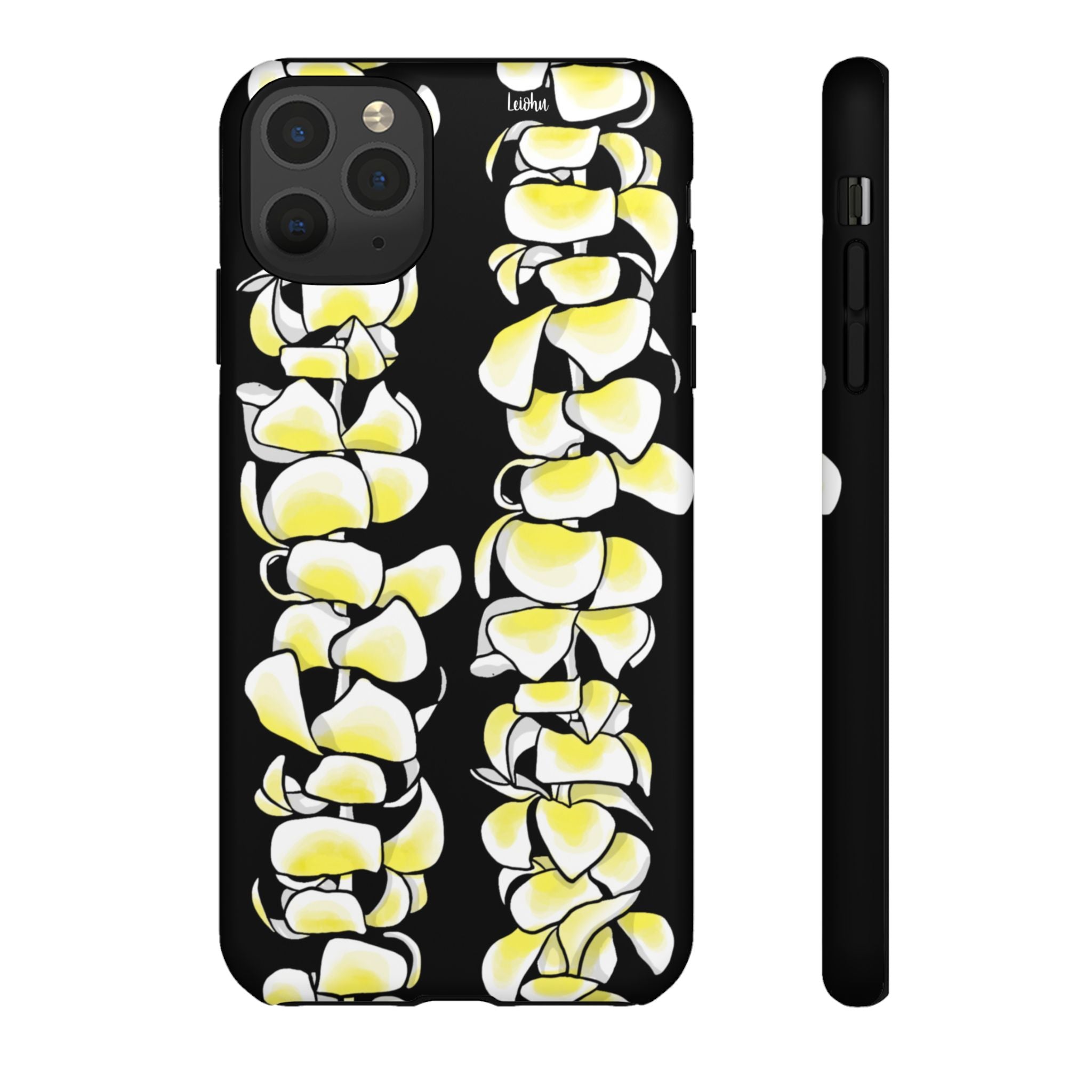 Plumeria Lei - Black - LEIOHU DESIGNS