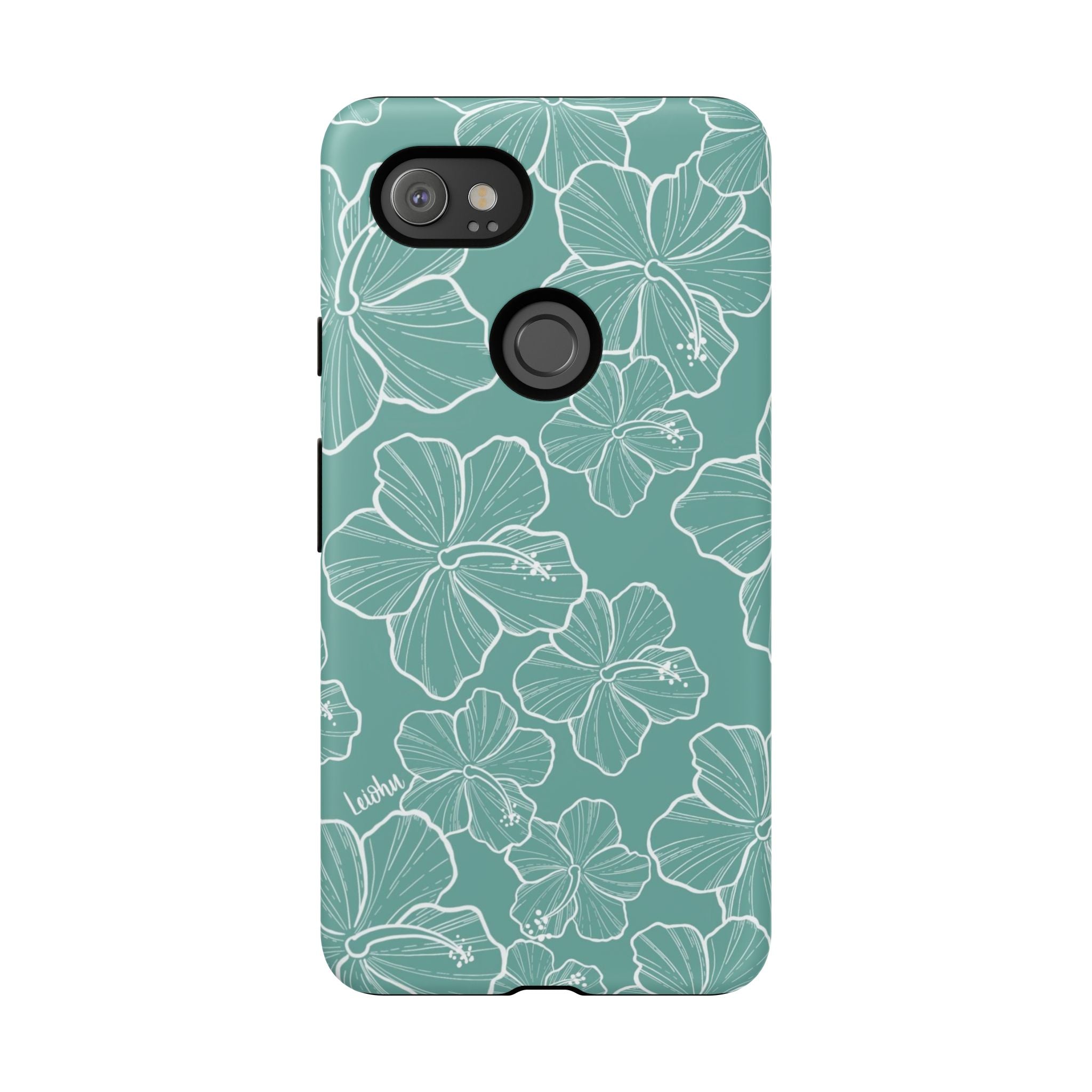 Hibiscus - Teal - Google Pixel - LEIOHU DESIGNS