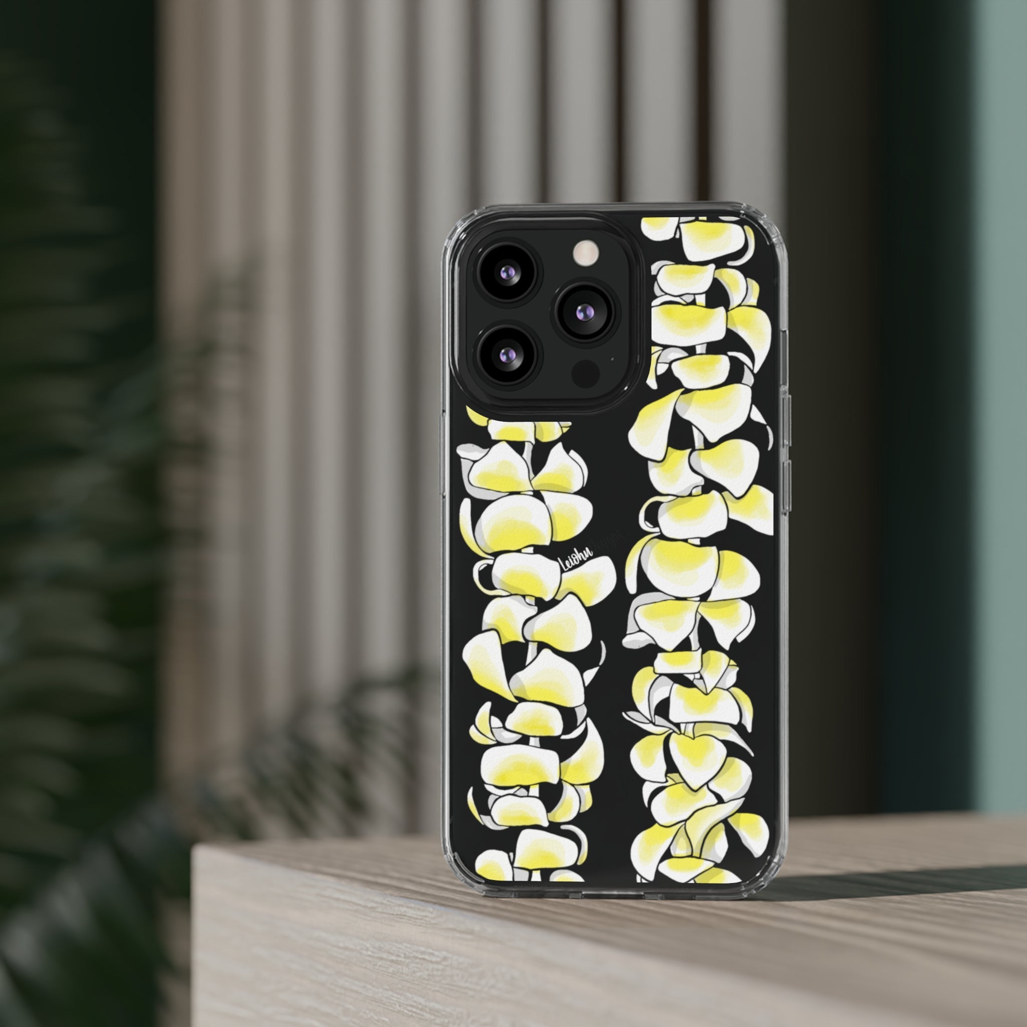 Plumeria Lei - Clear Case - LEIOHU DESIGNS