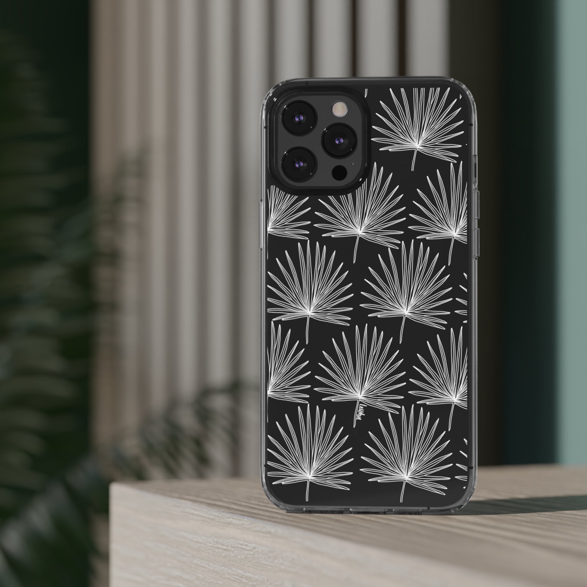 FAN PALM - Clear Case - LEIOHU DESIGNS