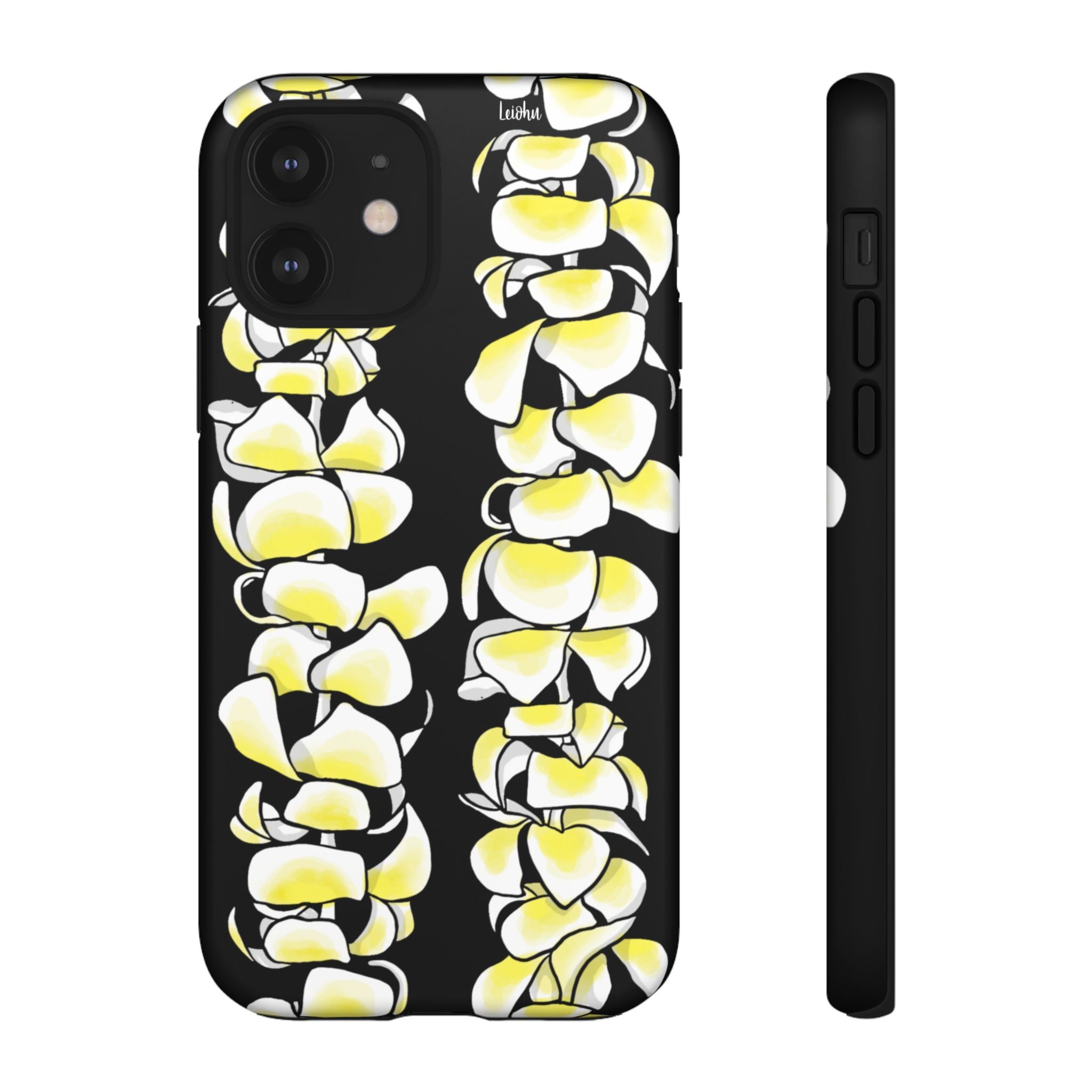 Plumeria Lei - Black - LEIOHU DESIGNS