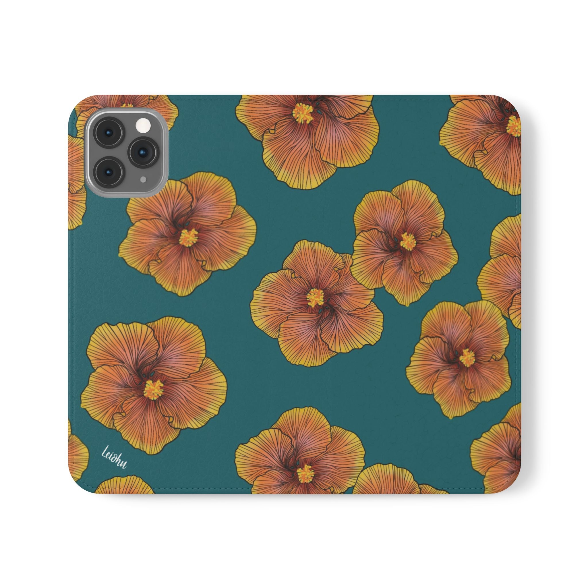 Sunrise Hibiscus - Folio case - LEIOHU DESIGNS