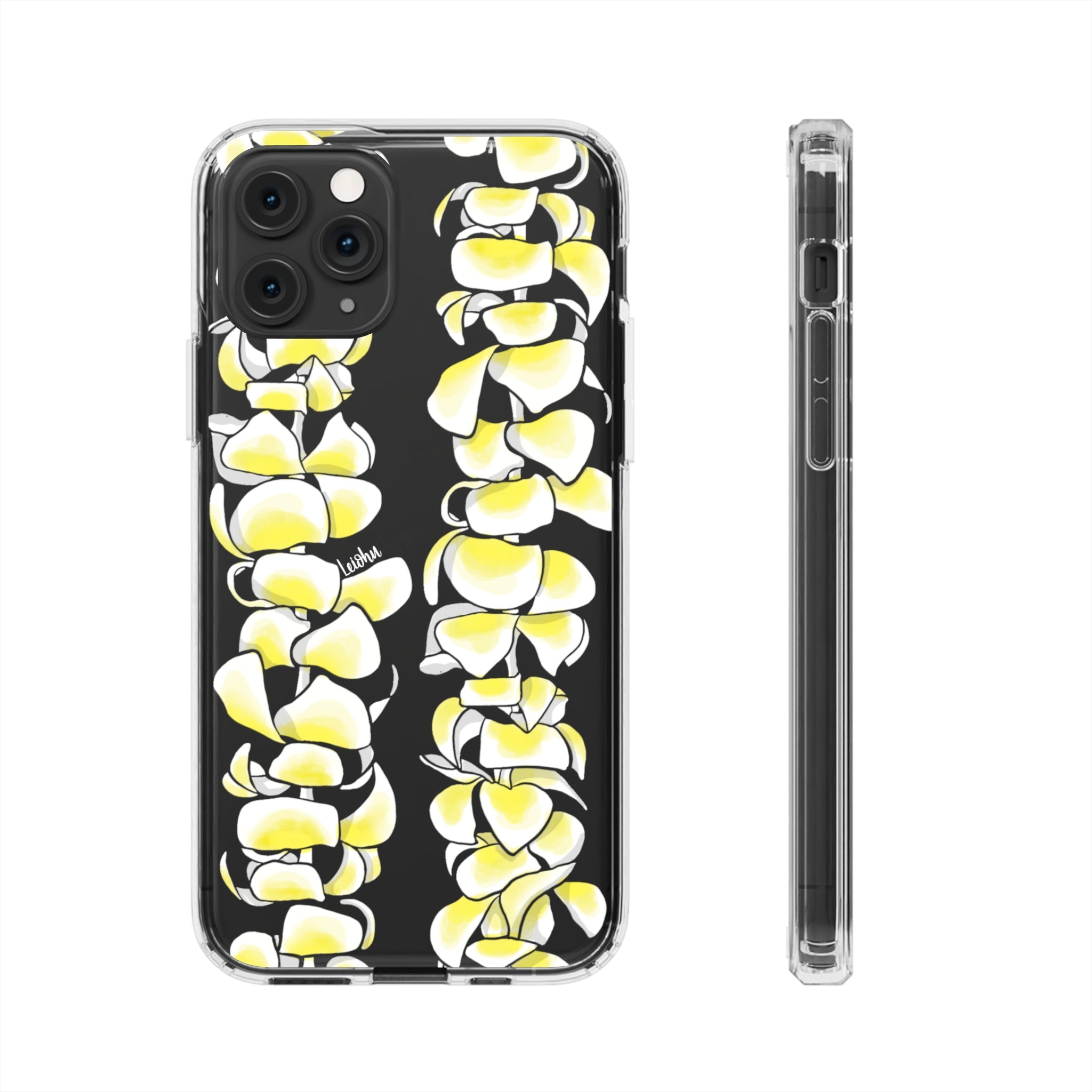 Plumeria Lei - Clear Case - LEIOHU DESIGNS