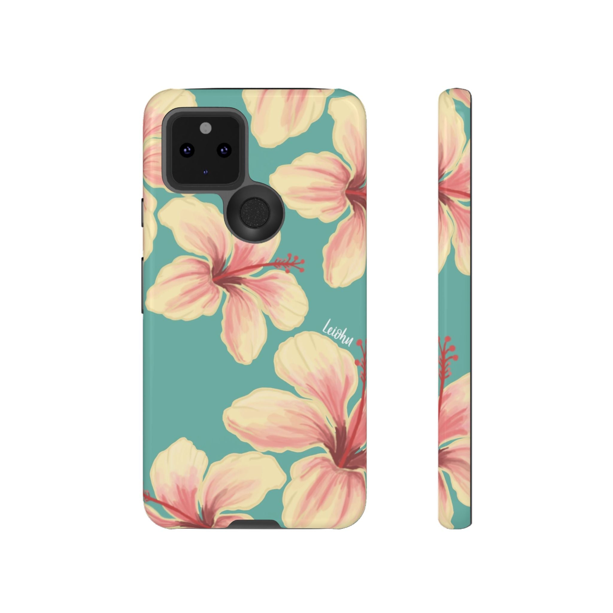Hibiscus - Teal - Google Pixel - LEIOHU DESIGNS