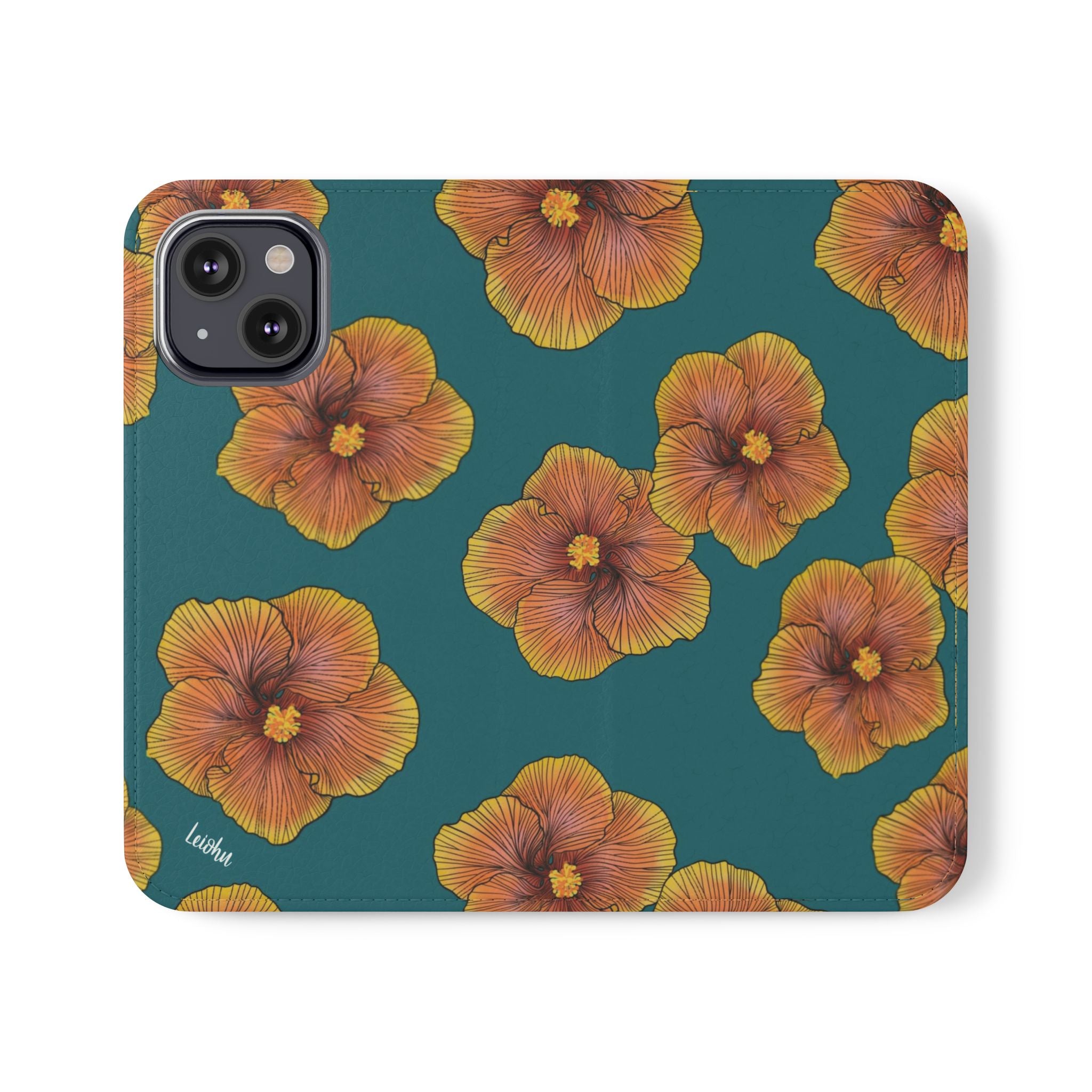 Sunrise Hibiscus - Folio case - LEIOHU DESIGNS