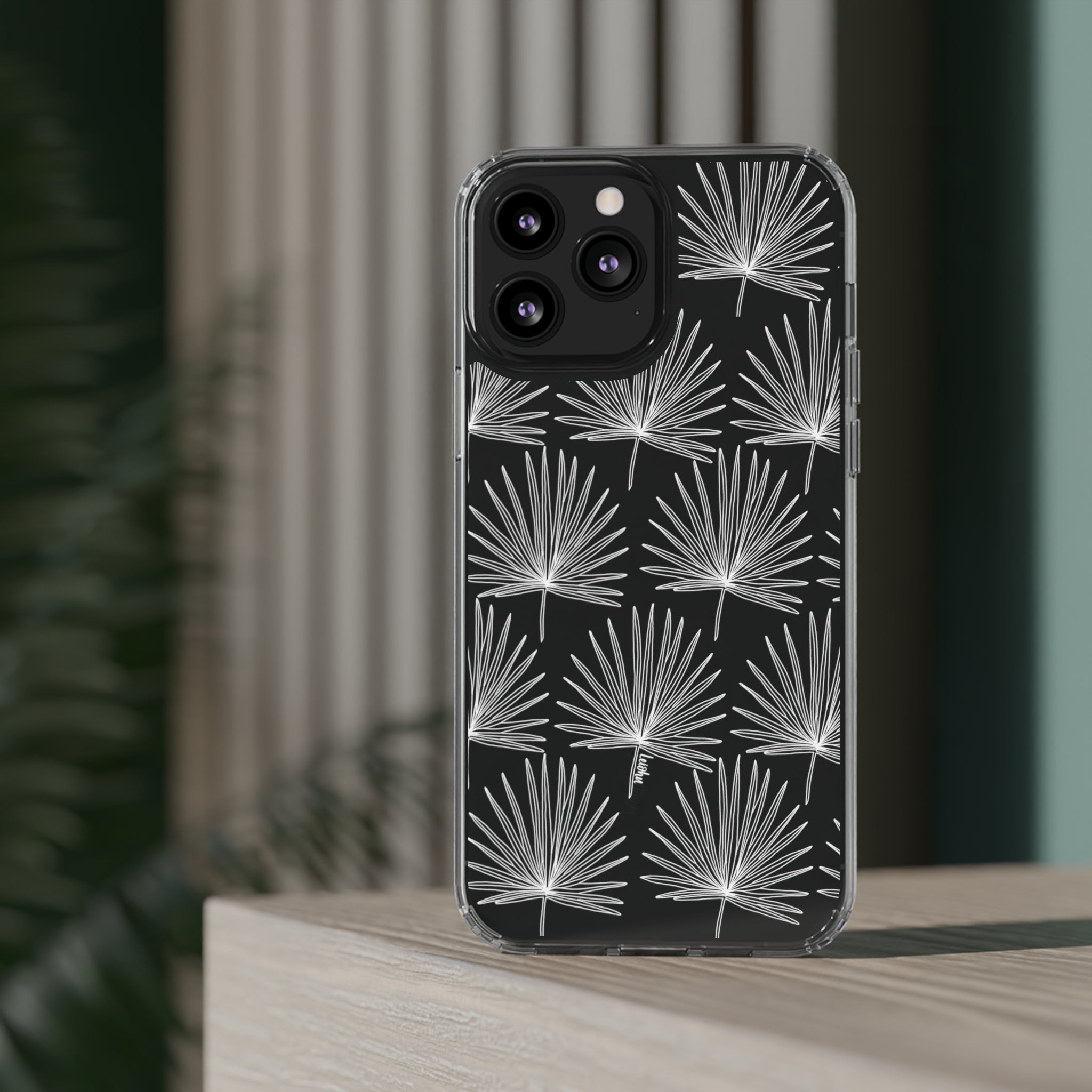 FAN PALM - Clear Case - LEIOHU DESIGNS