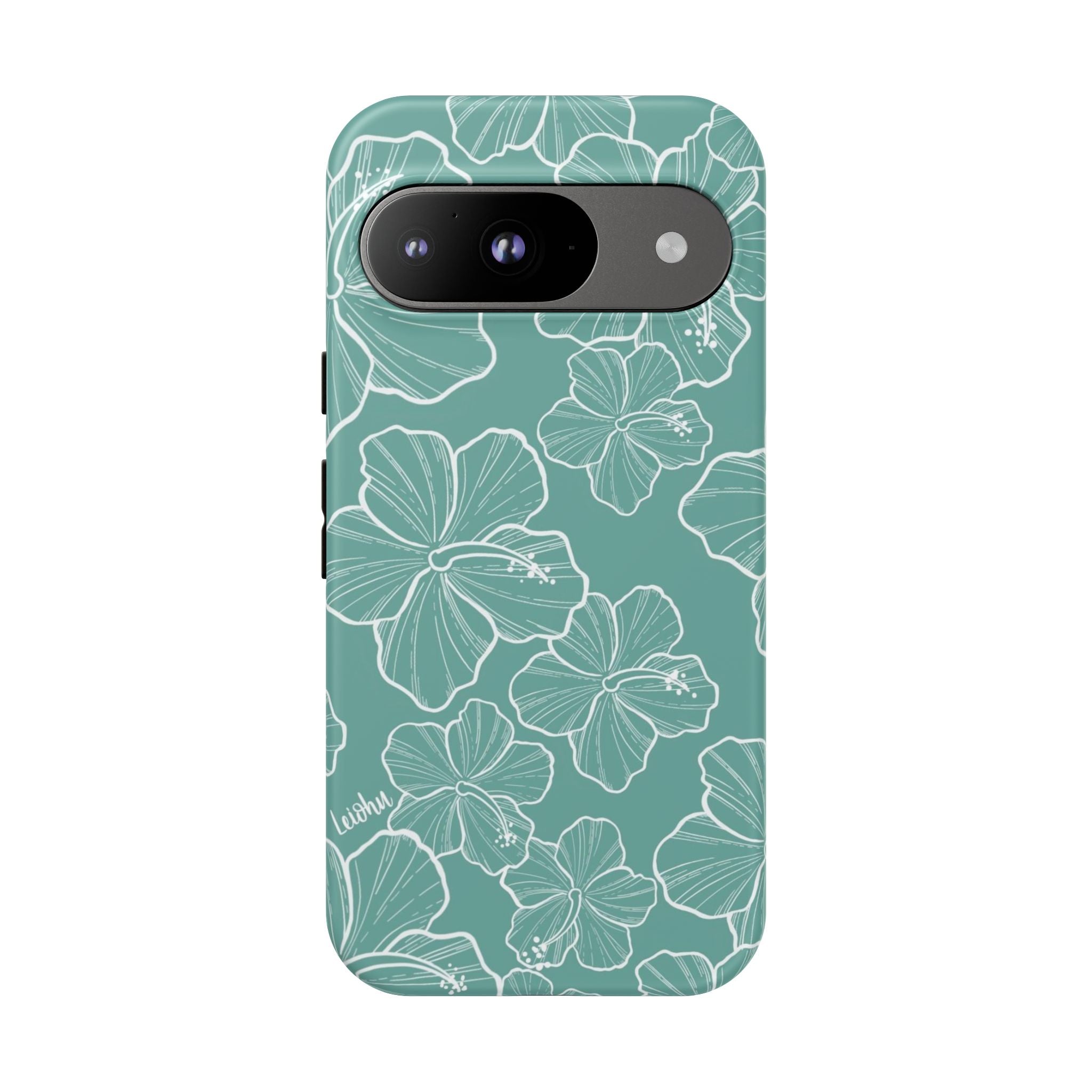 Hibiscus - Teal - Google Pixel - LEIOHU DESIGNS