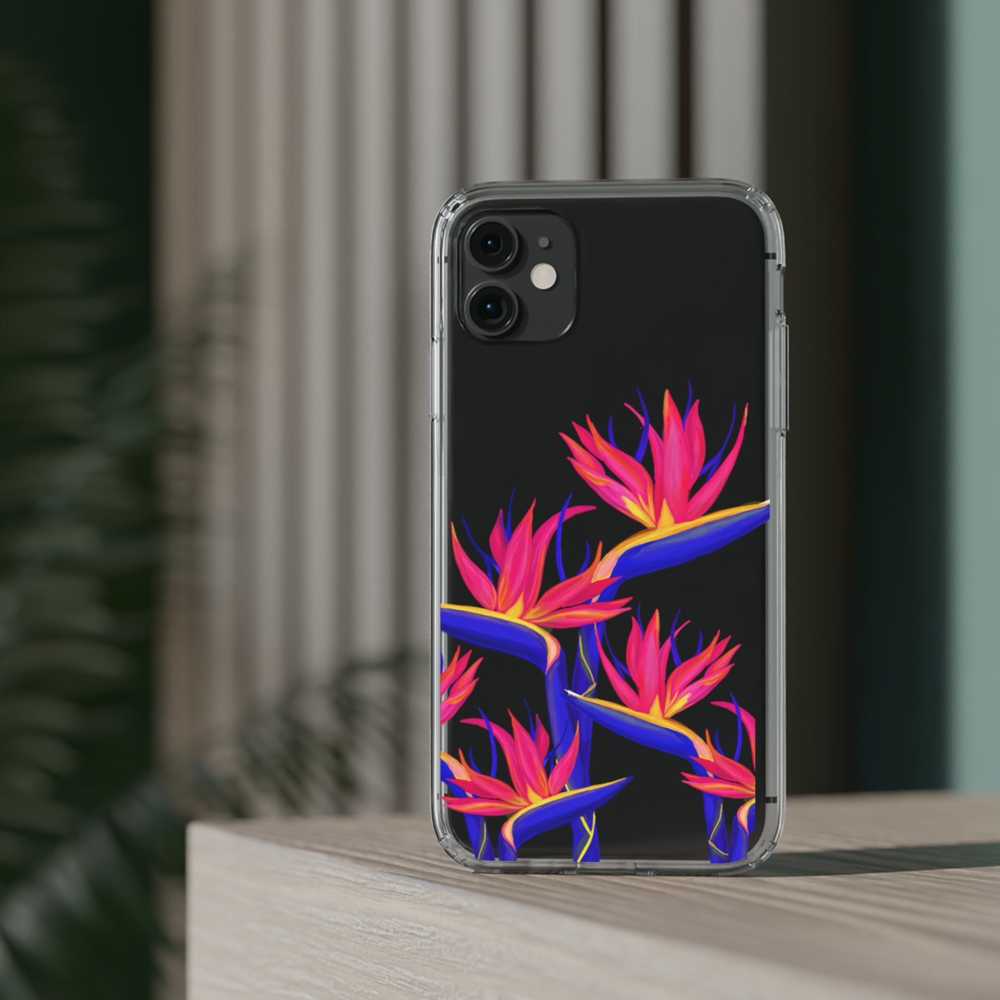 Pua Manu - Neon - Clear Case - LEIOHU DESIGNS