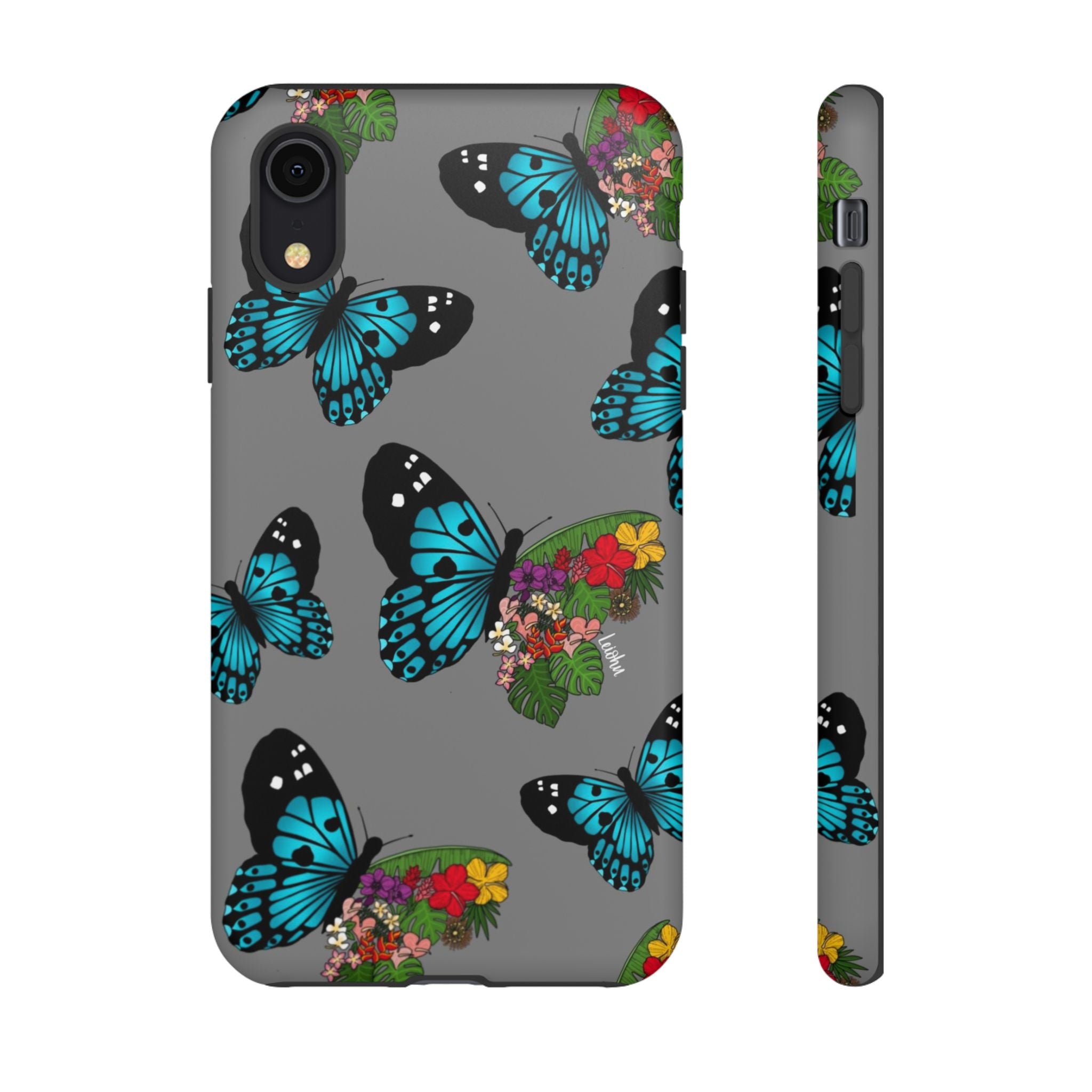 Tropical Pulelehua - Teal - LEIOHU DESIGNS