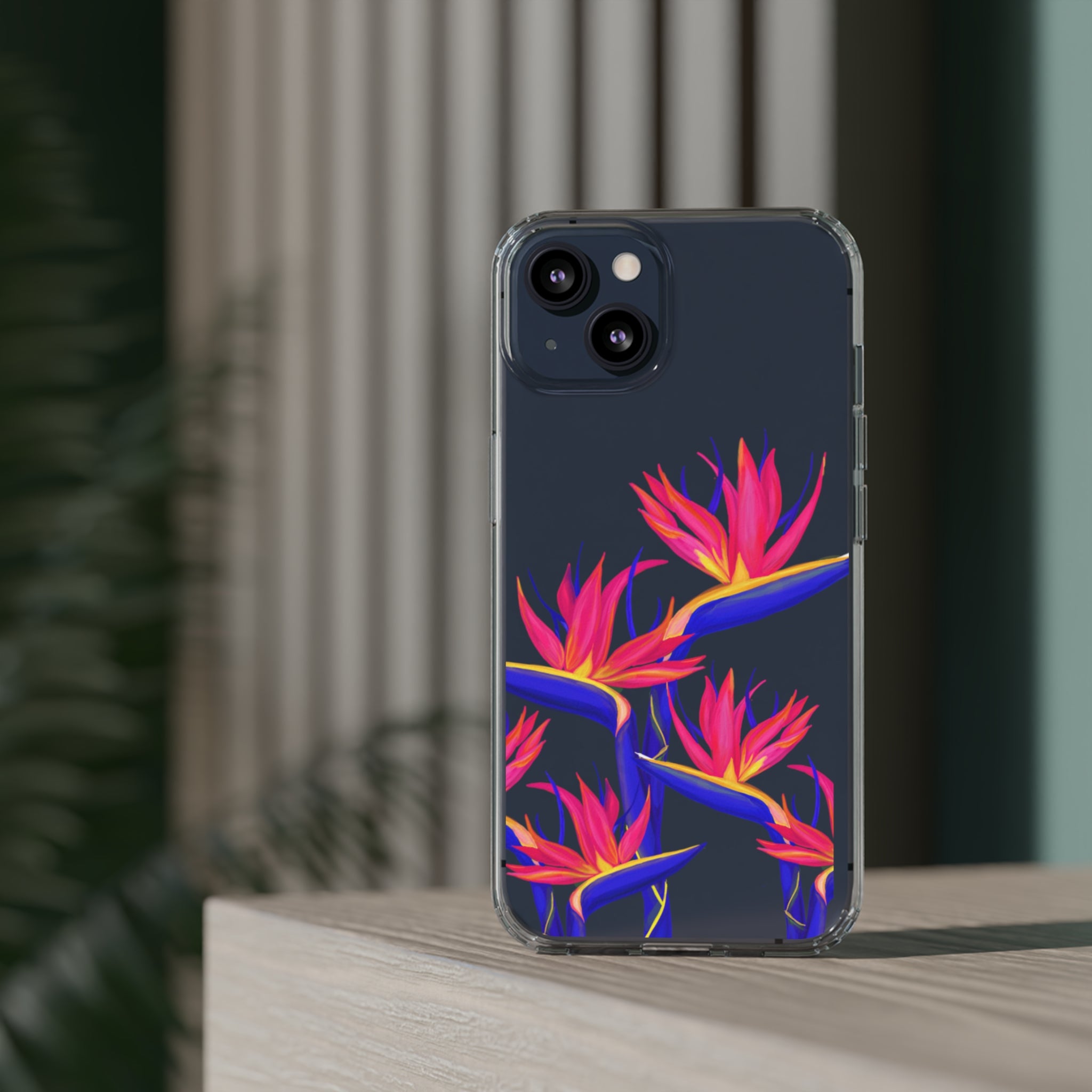 Pua Manu - Neon - Clear Case - LEIOHU DESIGNS