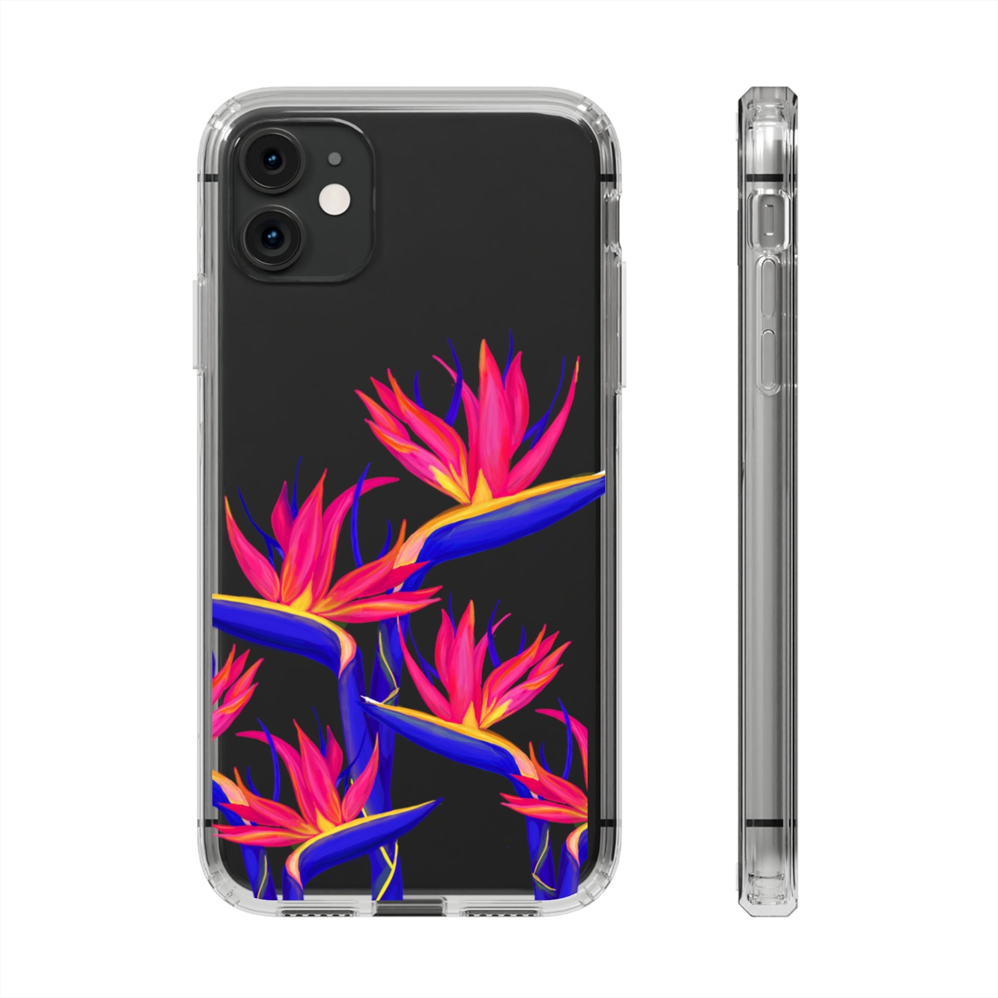 Pua Manu - Neon - Clear Case - LEIOHU DESIGNS