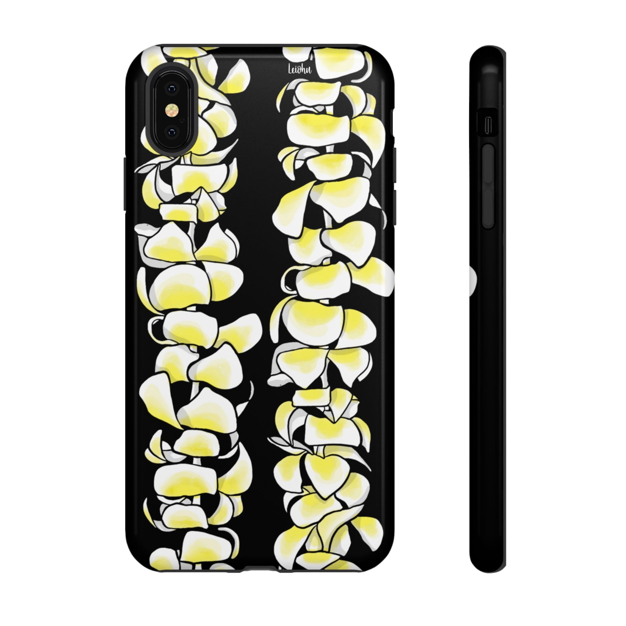 Plumeria Lei - Black - LEIOHU DESIGNS