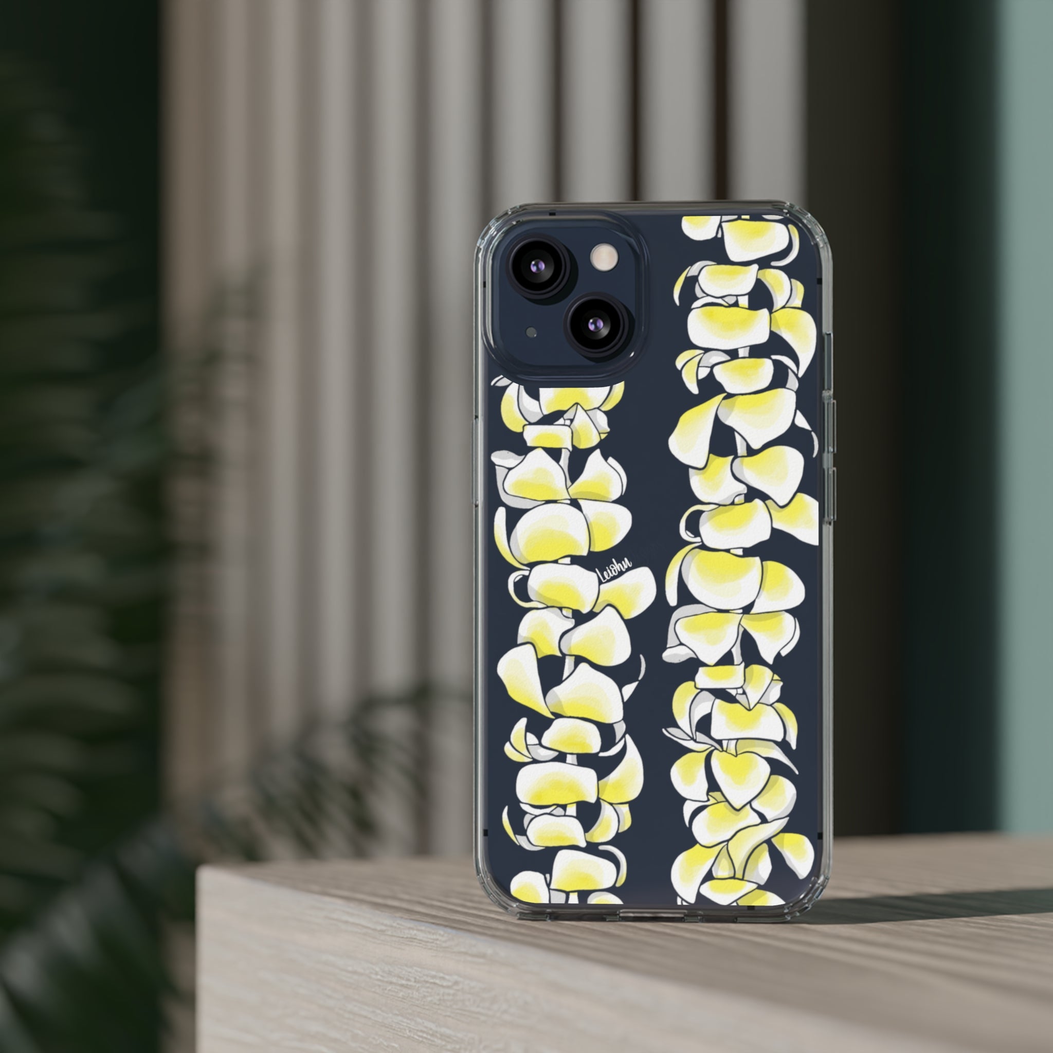 Plumeria Lei - Clear Case - LEIOHU DESIGNS