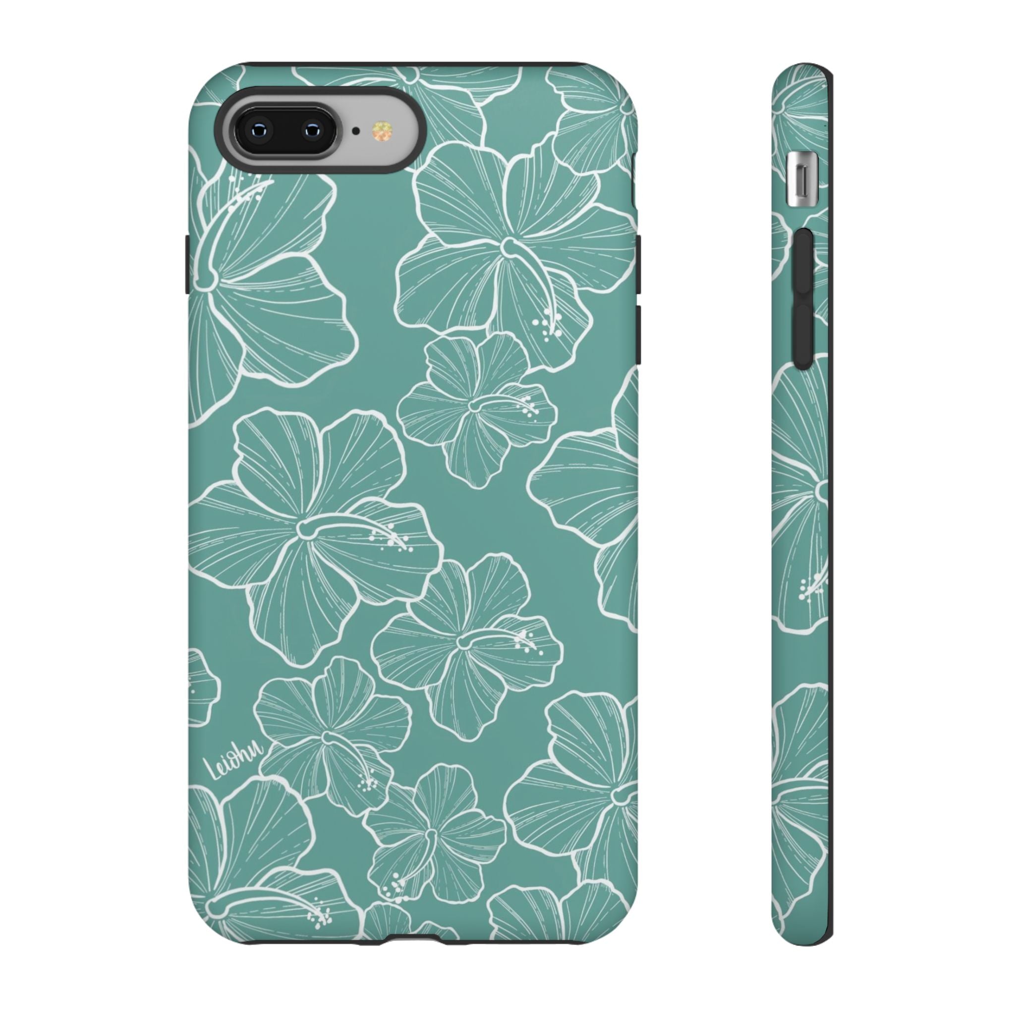 Hibiscus - Teal - LEIOHU DESIGNS