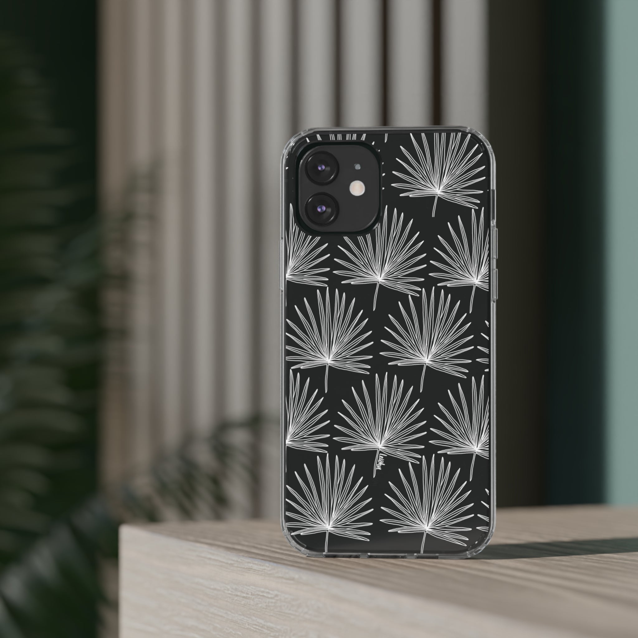 FAN PALM - Clear Case - LEIOHU DESIGNS