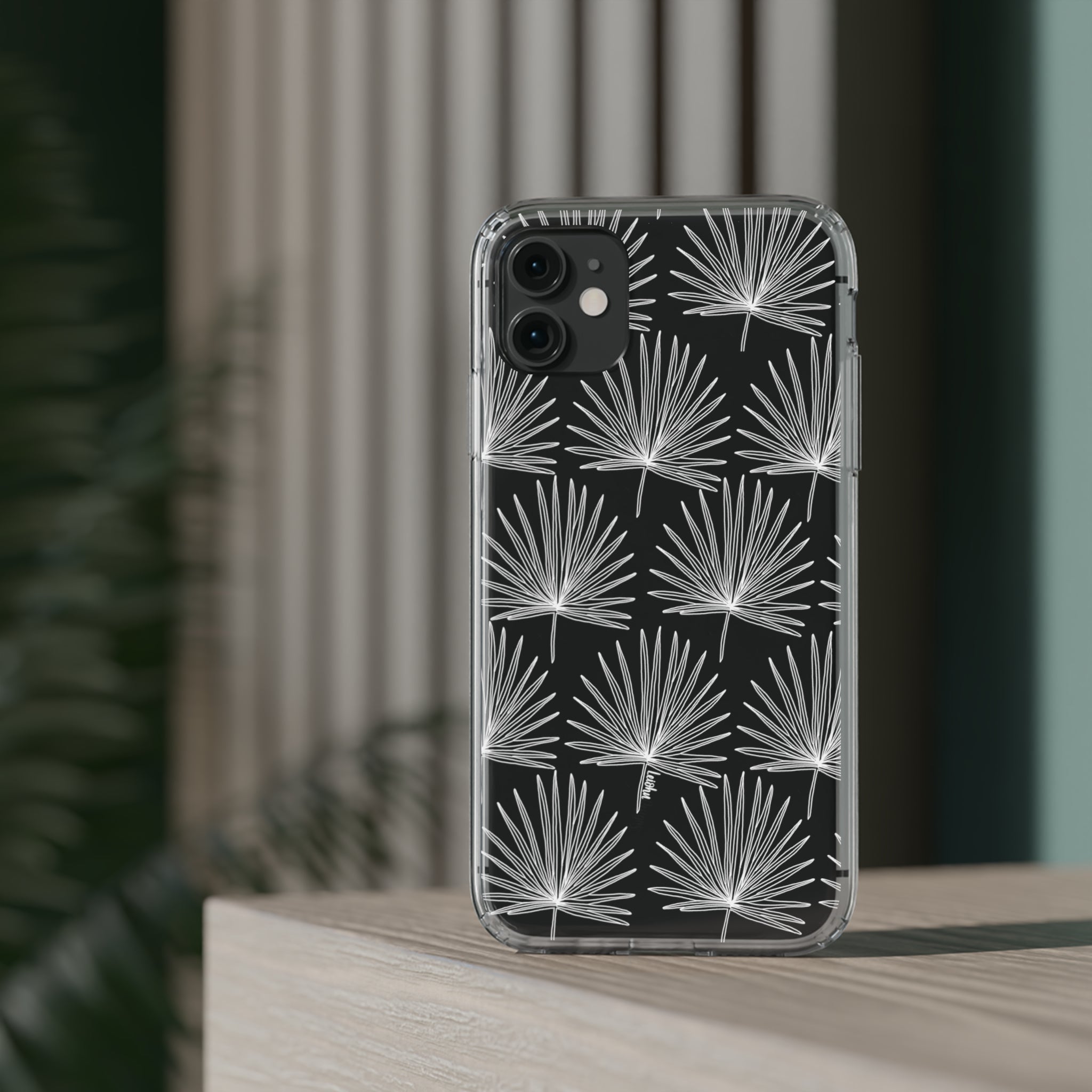 FAN PALM - Clear Case - LEIOHU DESIGNS