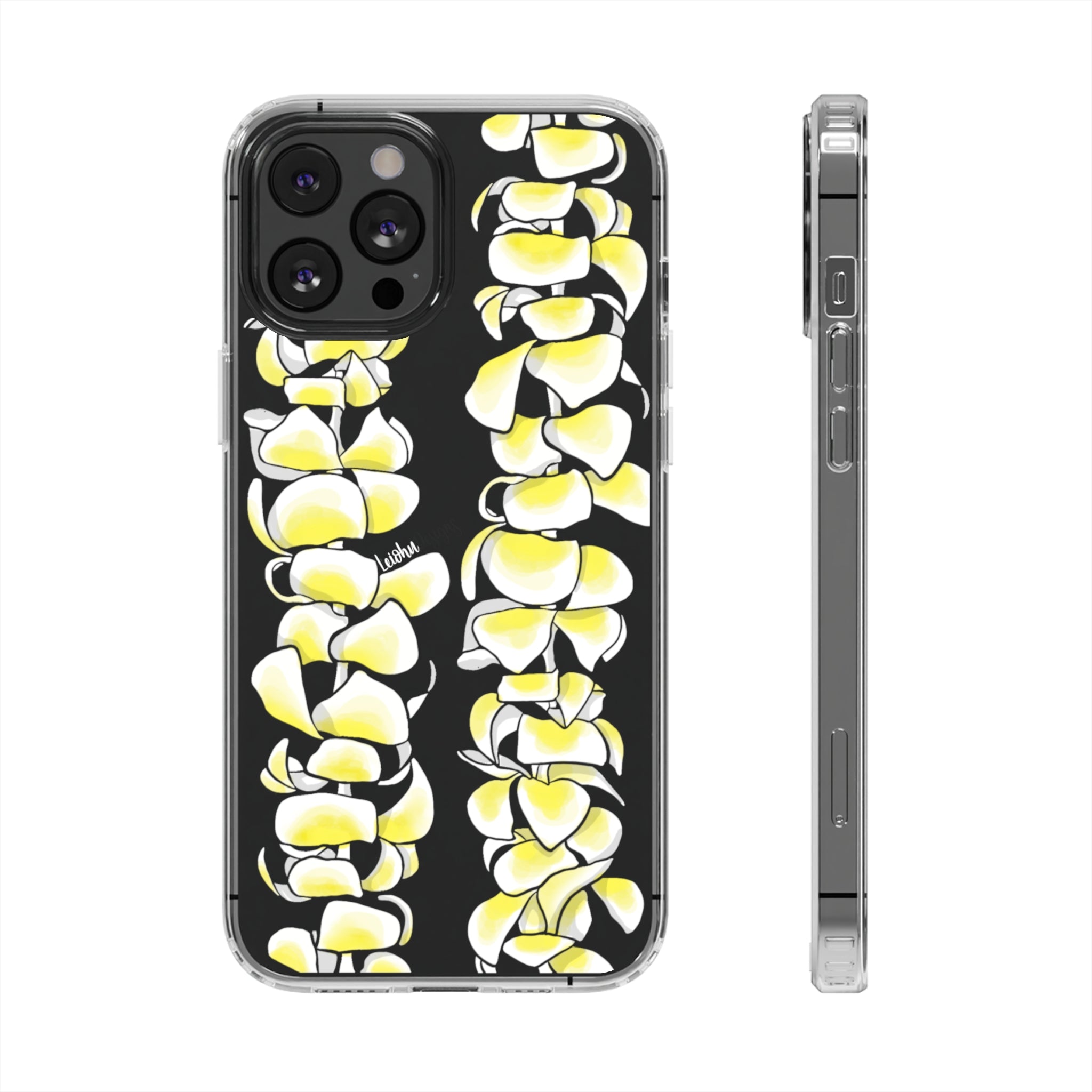 Plumeria Lei - Clear Case - LEIOHU DESIGNS