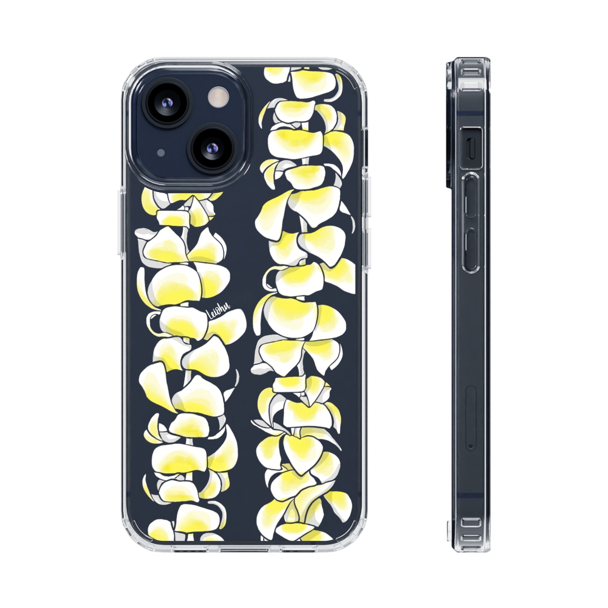 Plumeria Lei - Clear Case - LEIOHU DESIGNS