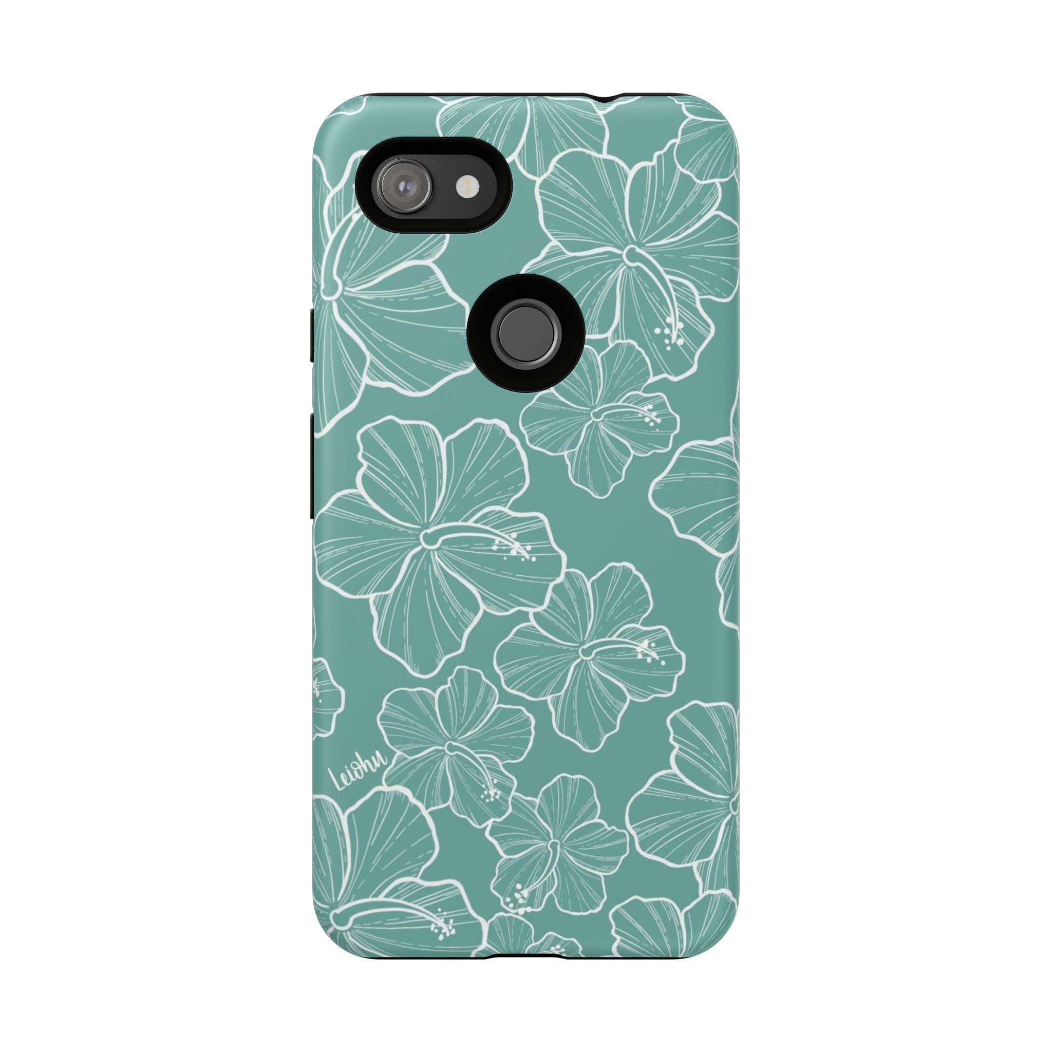 Hibiscus - Teal - Google Pixel - LEIOHU DESIGNS