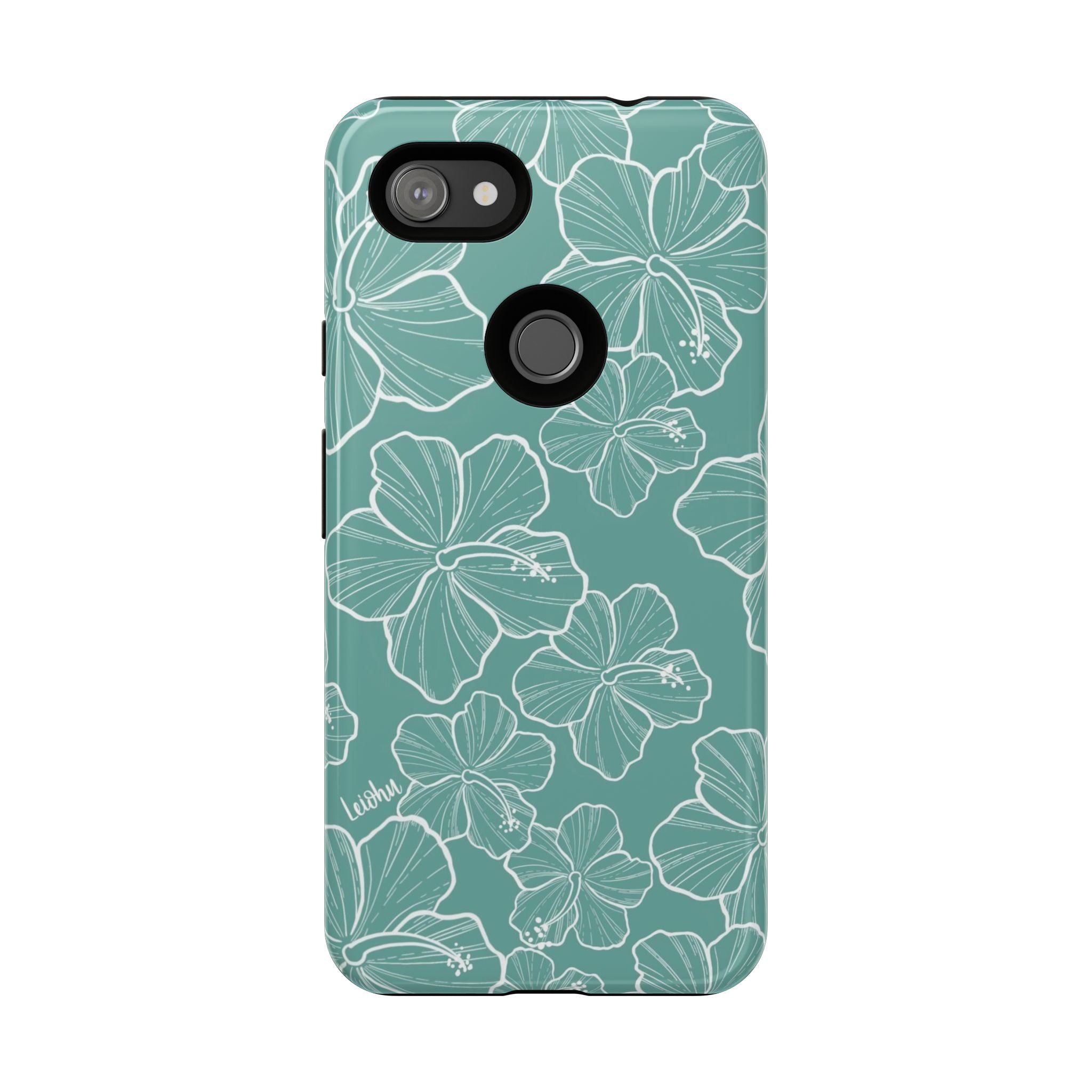 Hibiscus - Teal - Google Pixel - LEIOHU DESIGNS