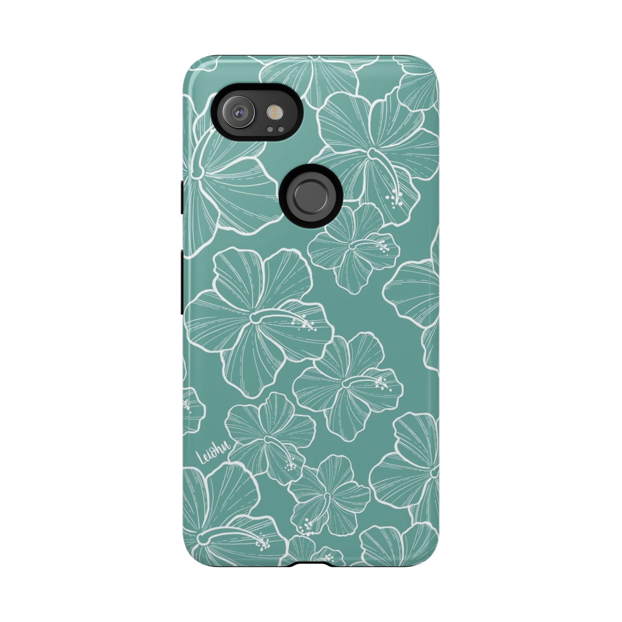 Hibiscus - Teal - Google Pixel - LEIOHU DESIGNS